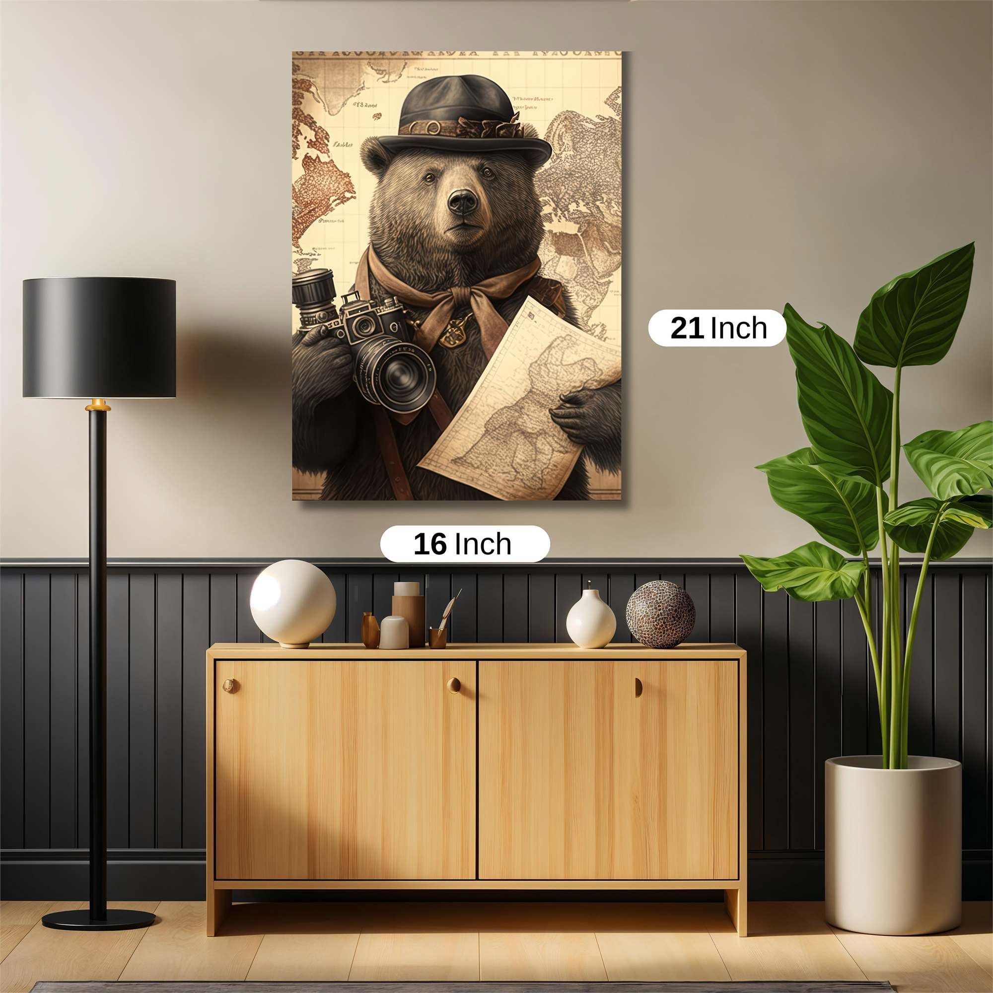 Explorer Bear Safe Wall Magnetic / M