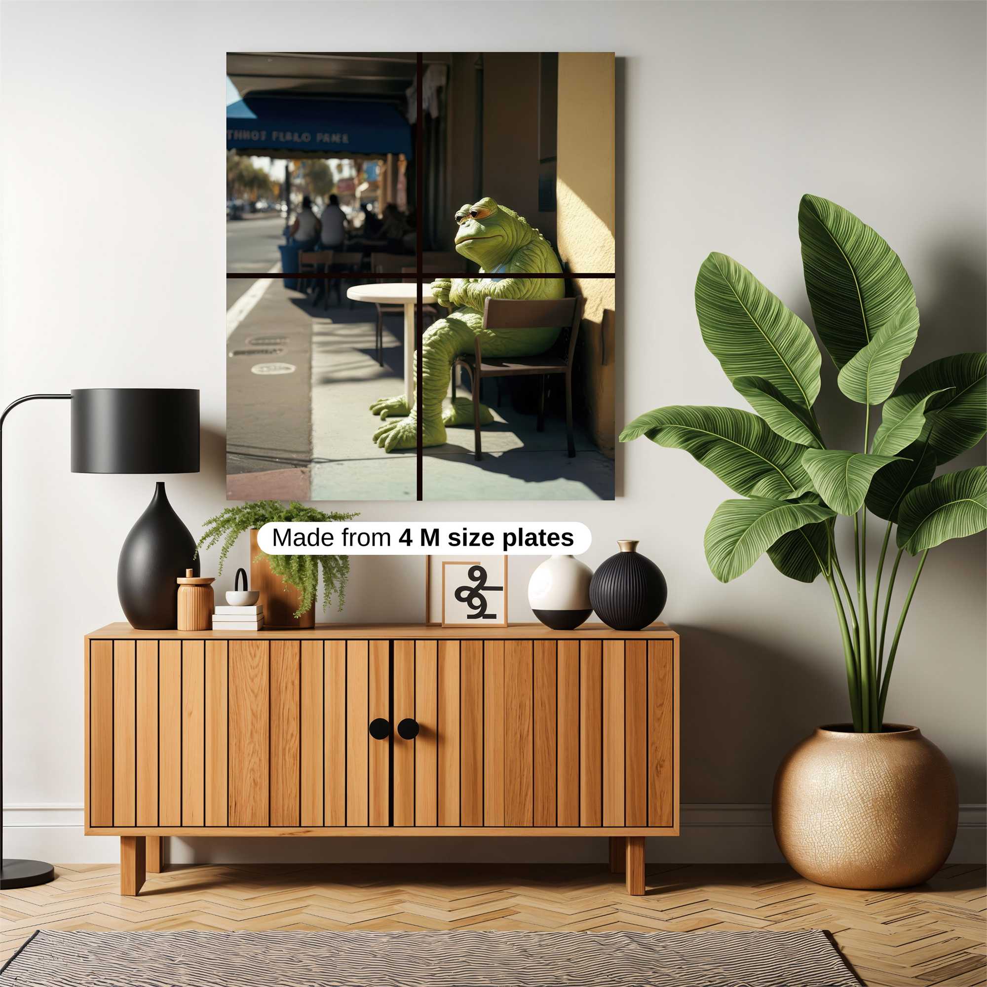 Frog Contemplation Safe Wall Magnetic / M