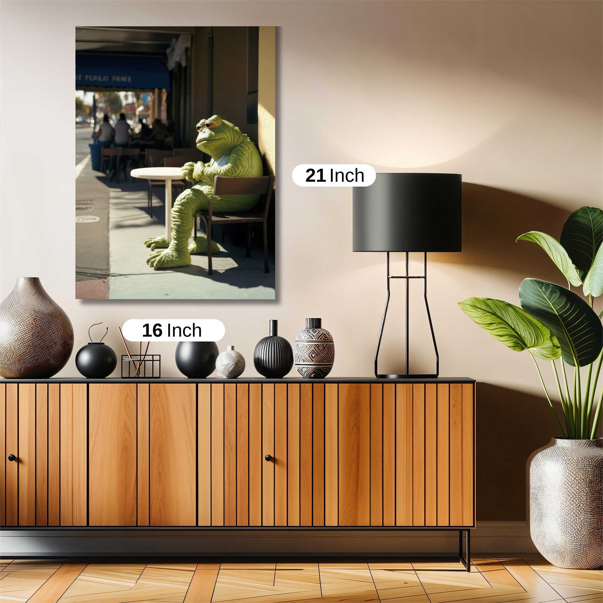 Frog Contemplation Safe Wall Magnetic / M