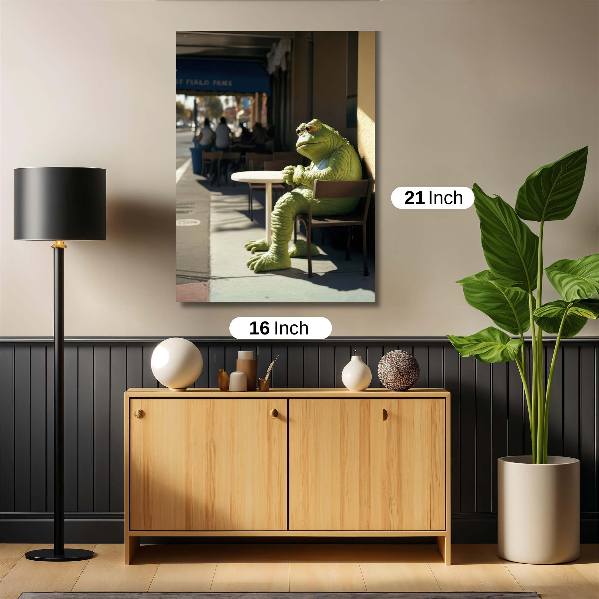 Frog Contemplation Safe Wall Magnetic / M