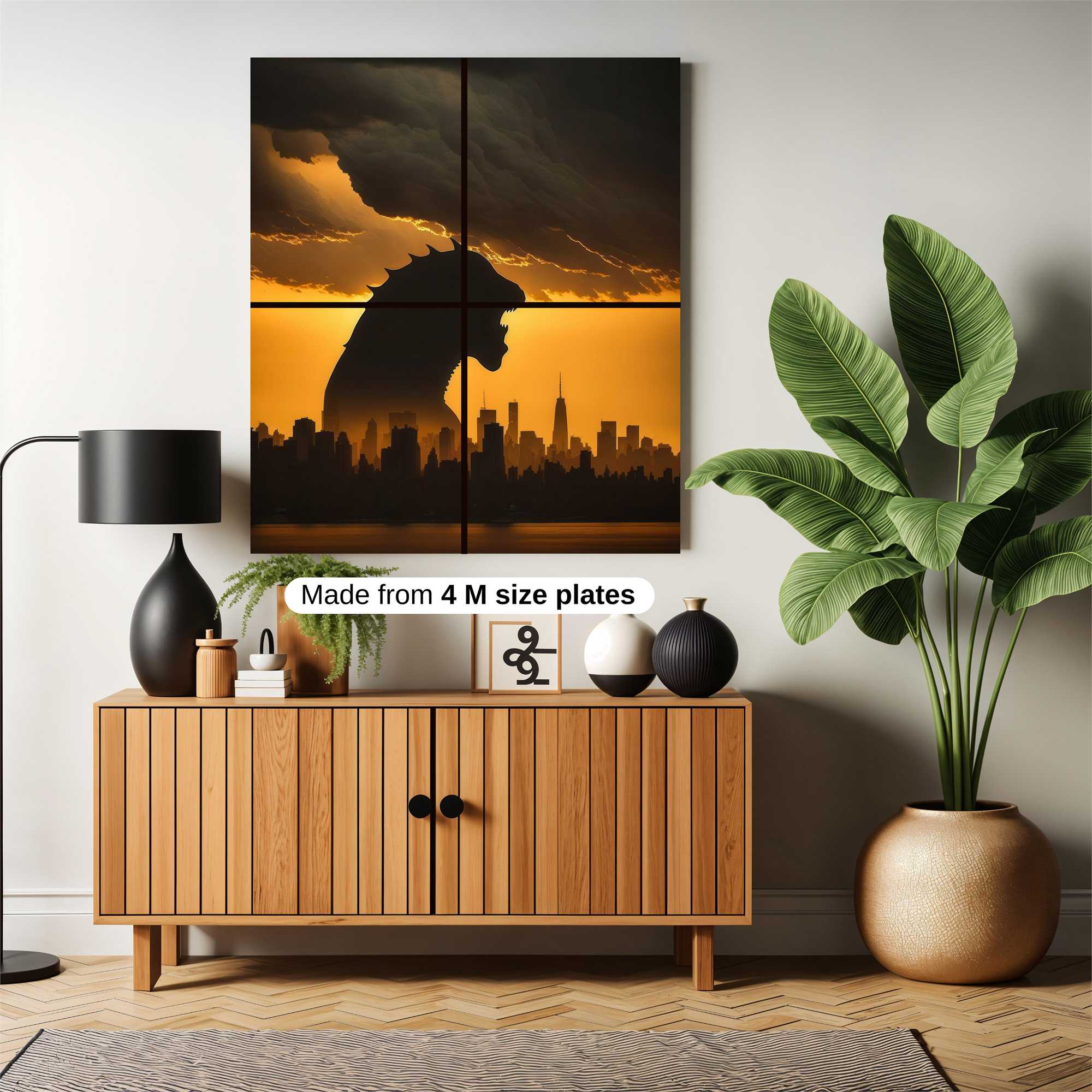 Godzilla Gloom Safe Wall Magnetic / M