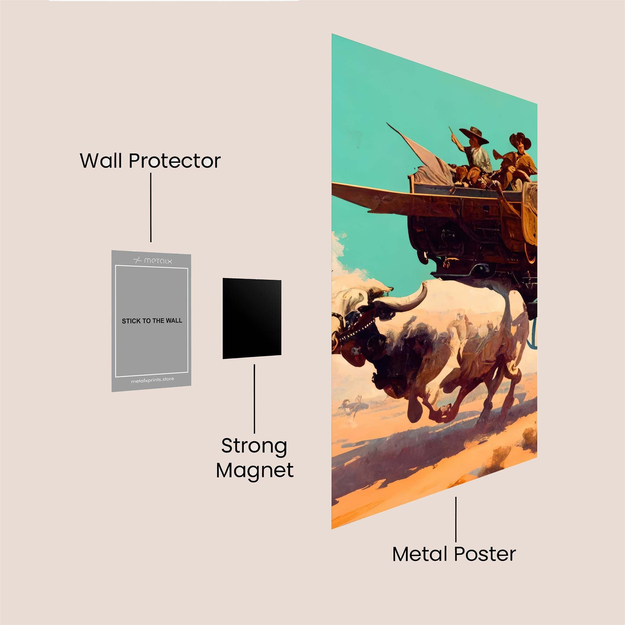 Bull Flight Safe Wall Magnetic / M