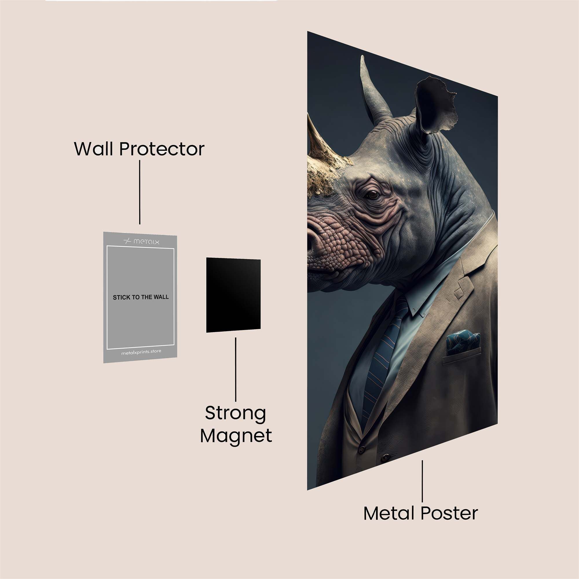 Rhino Dapper Safe Wall Magnetic / M