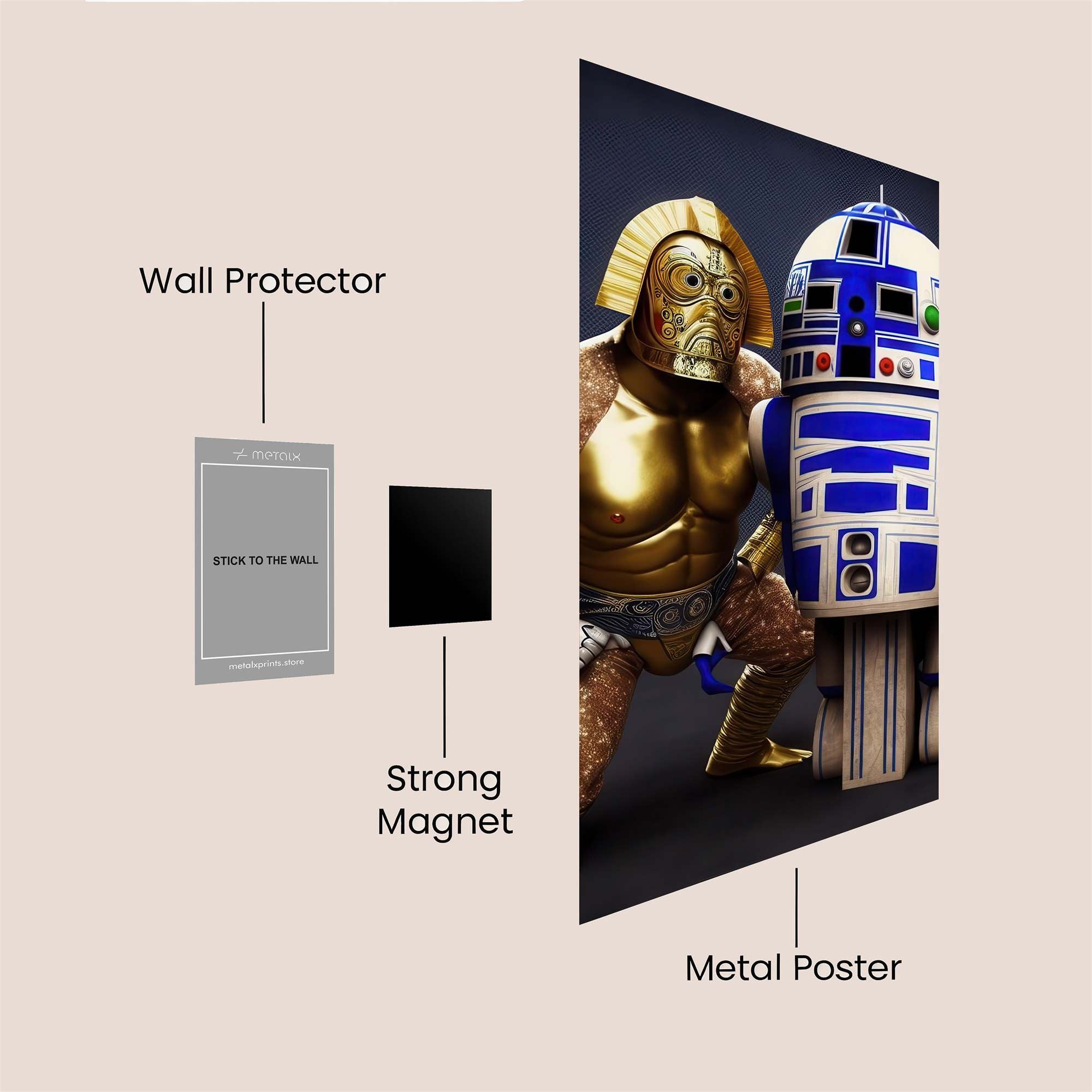 C-3PO Quirky Safe Wall Magnetic / M