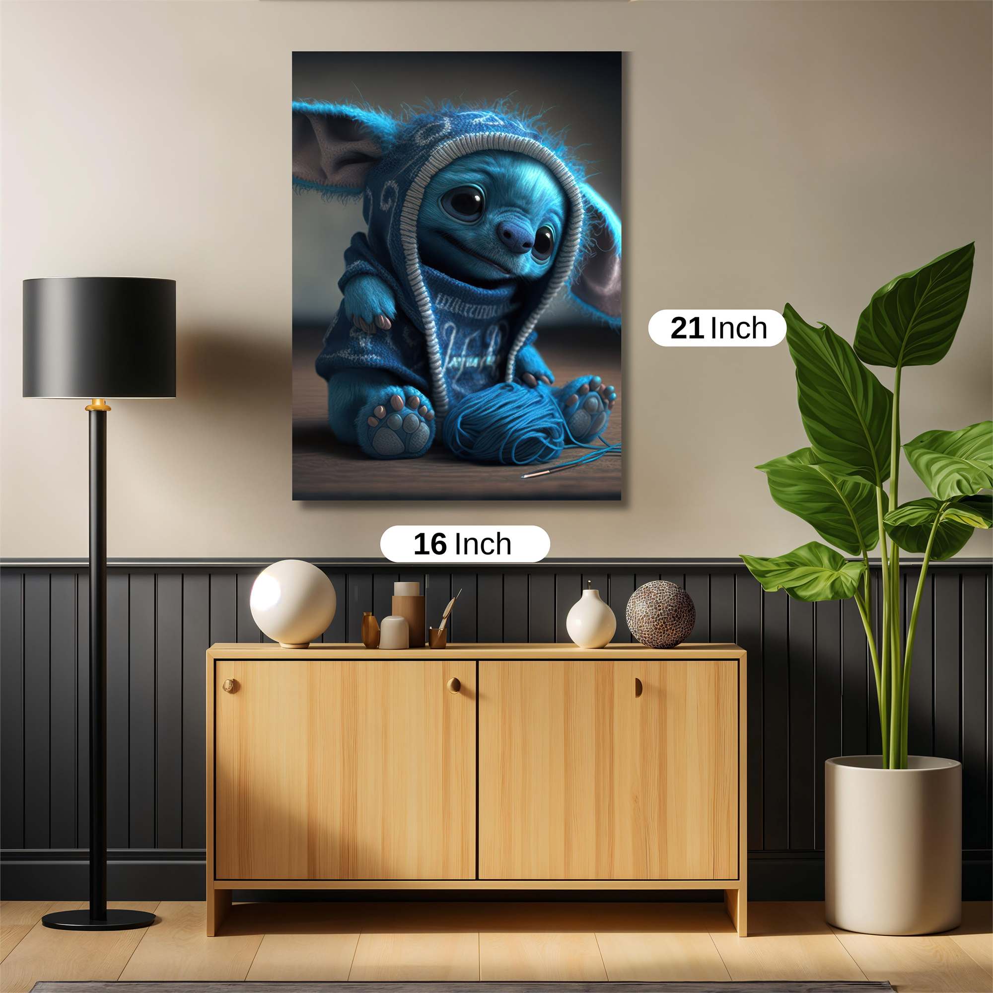 Stitch Cozy Safe Wall Magnetic / M