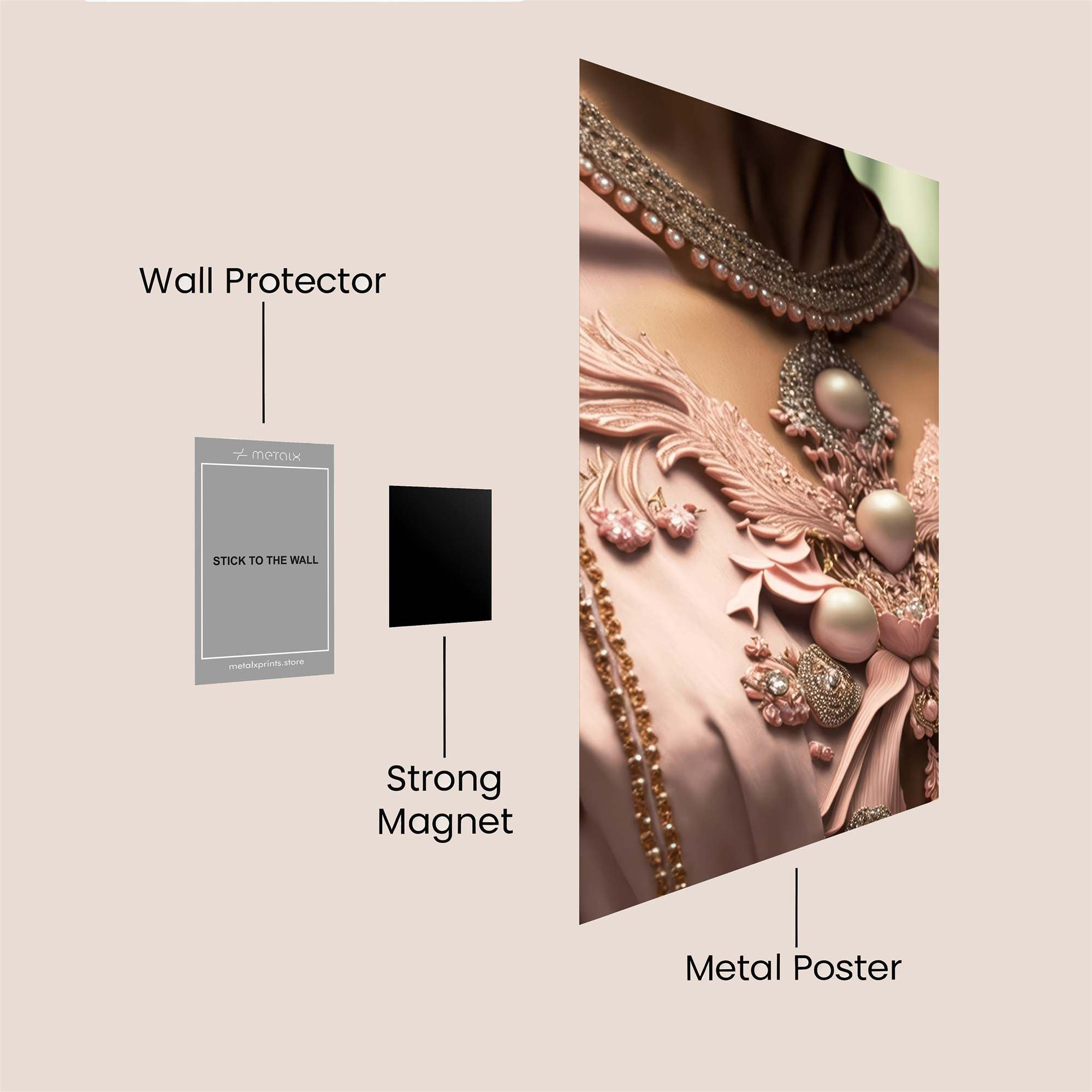 Pearl Elegance Safe Wall Magnetic / M