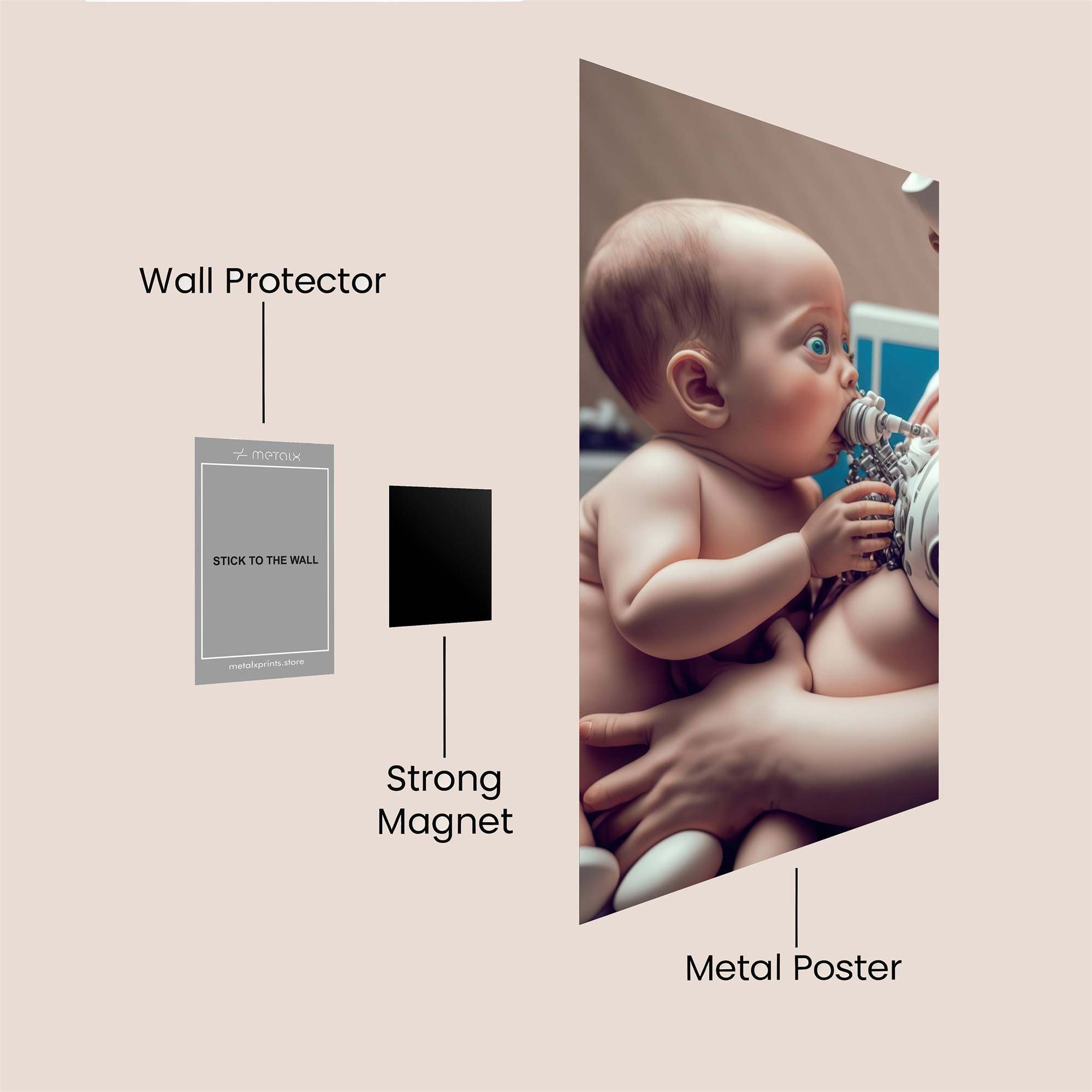 Baby Surprise Safe Wall Magnetic / M