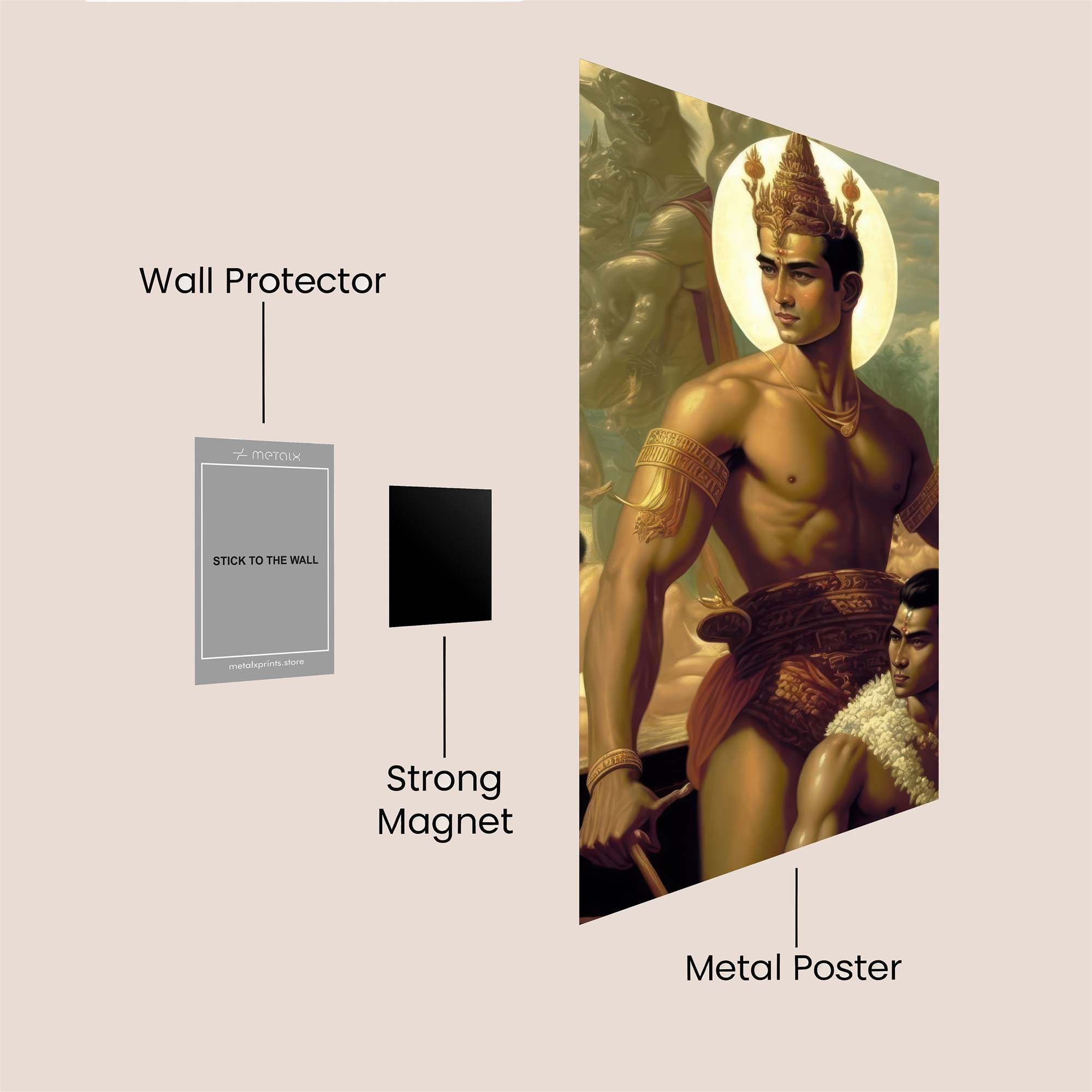 Hanuman Divine Safe Wall Magnetic / M