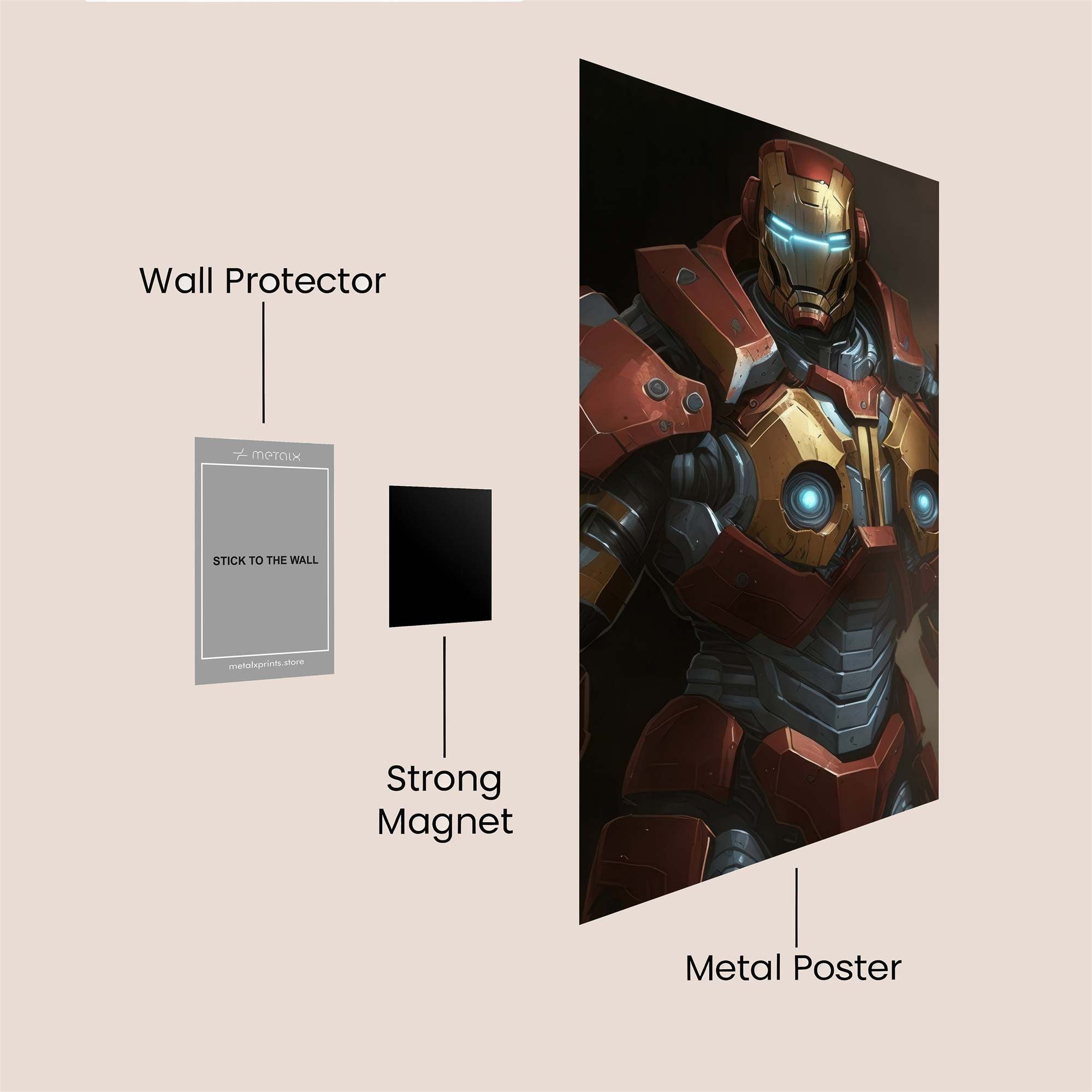 Iron Resolute Safe Wall Magnetic / M