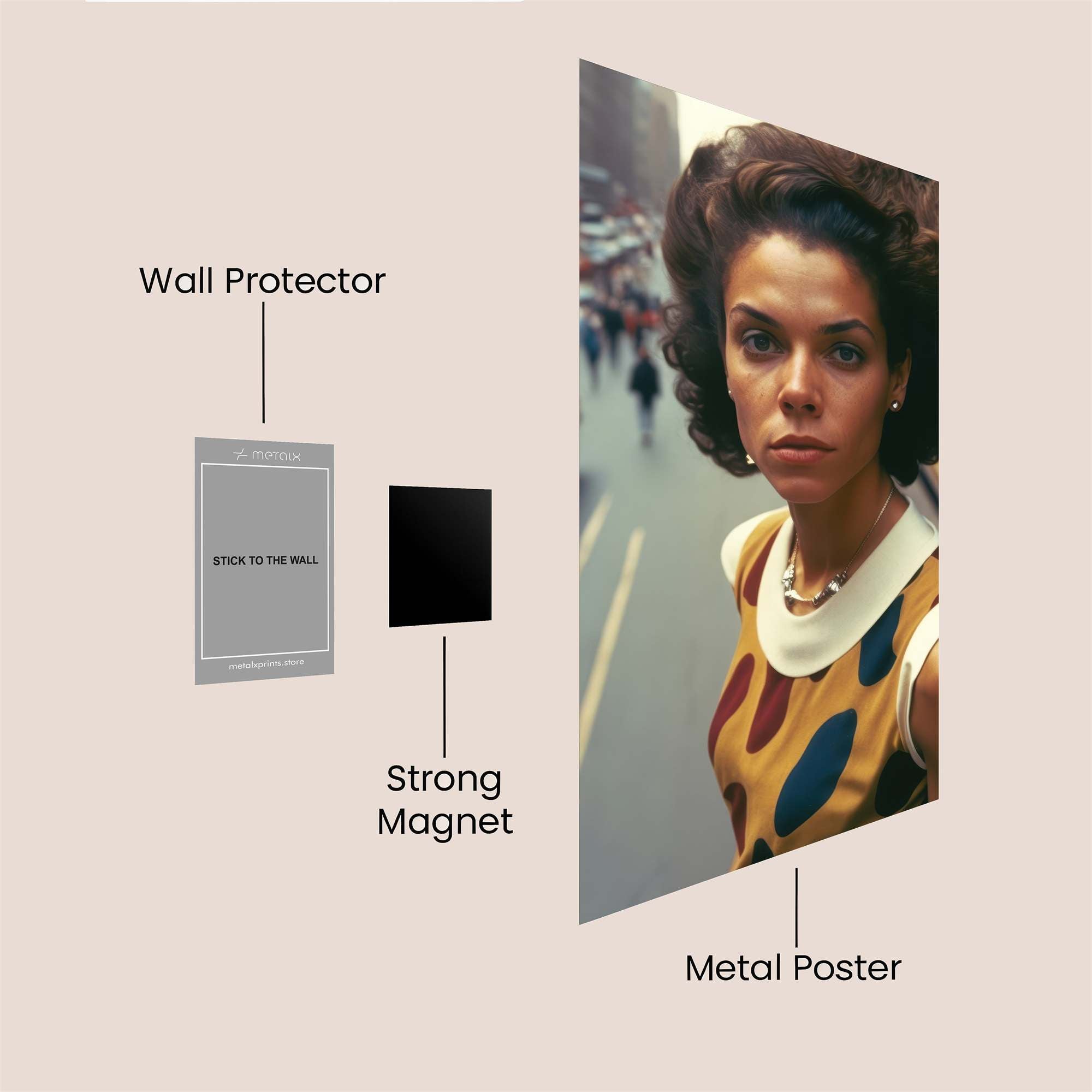 Donyale Vogue Safe Wall Magnetic / M