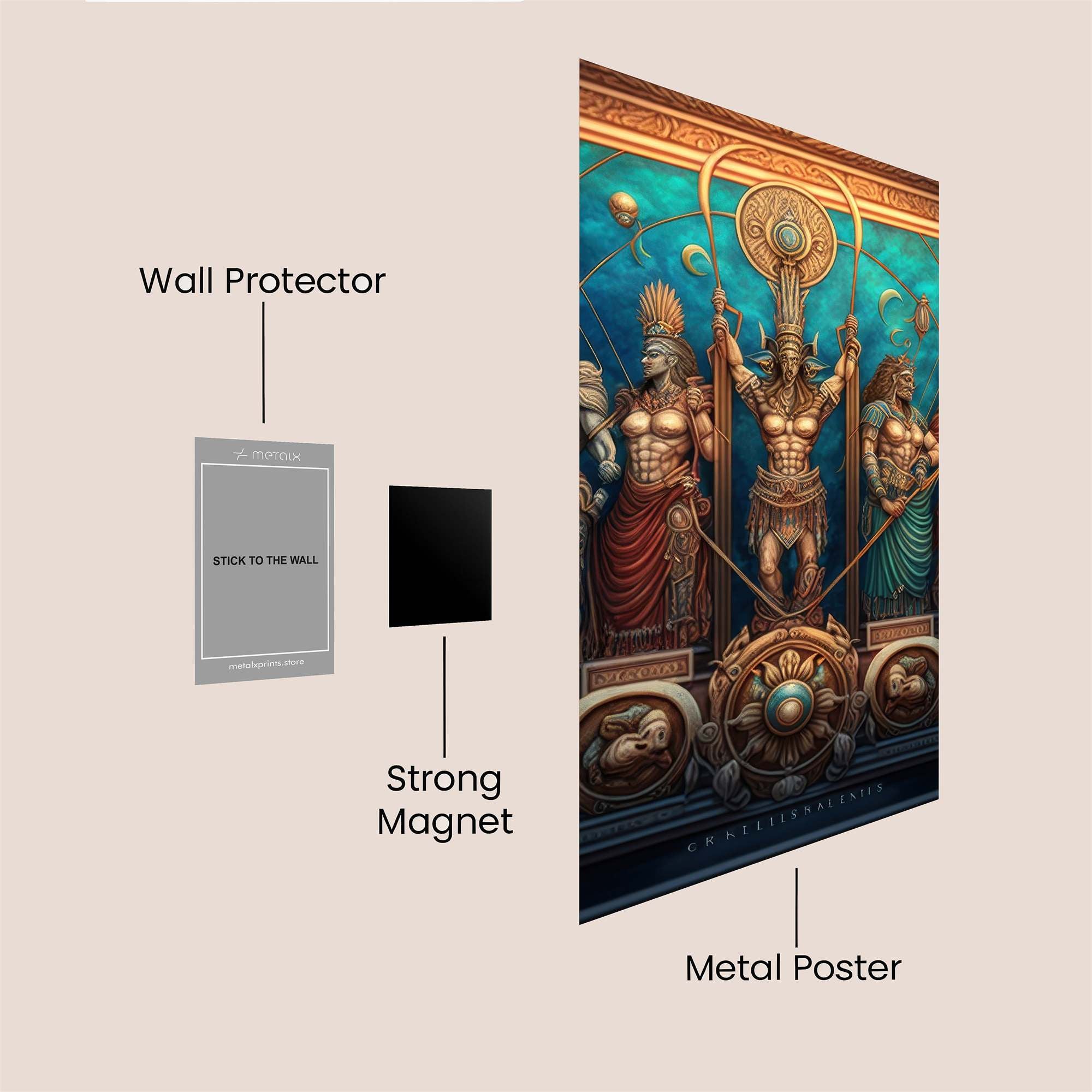 Anubis Ascends Safe Wall Magnetic / M