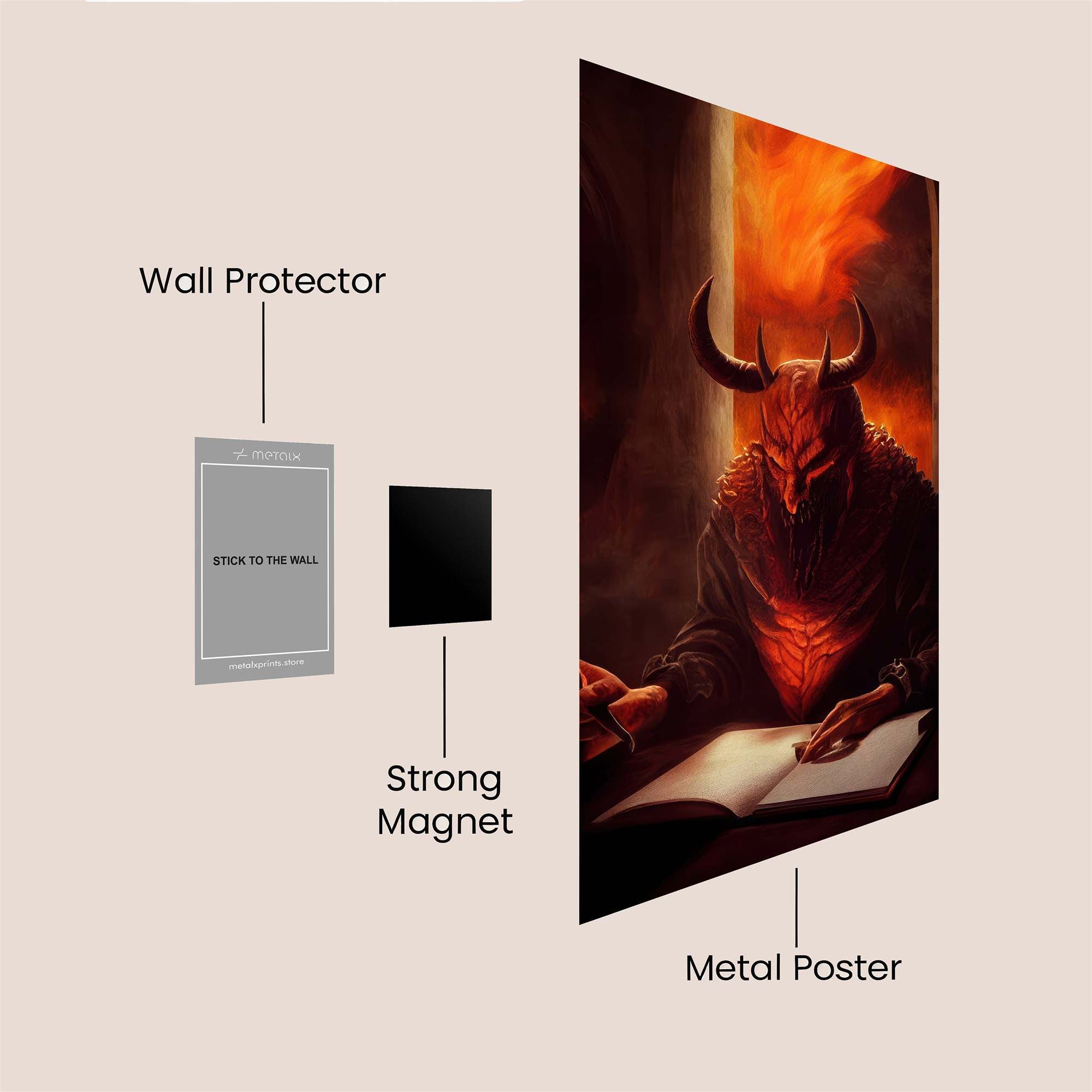 Demon Scribe Safe Wall Magnetic / M