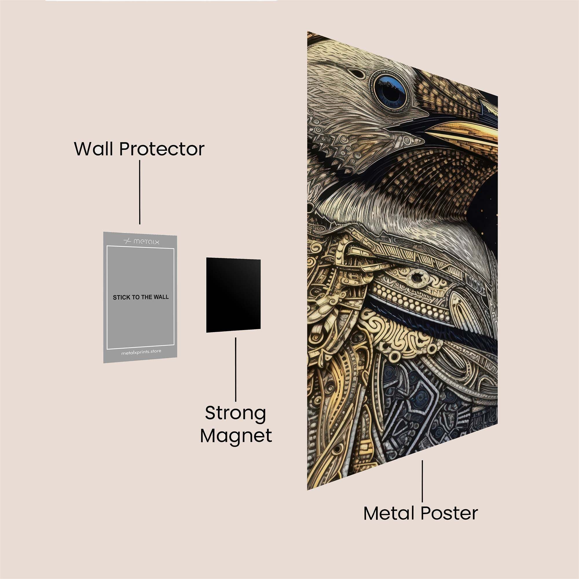 Auk Majestic Safe Wall Magnetic / M