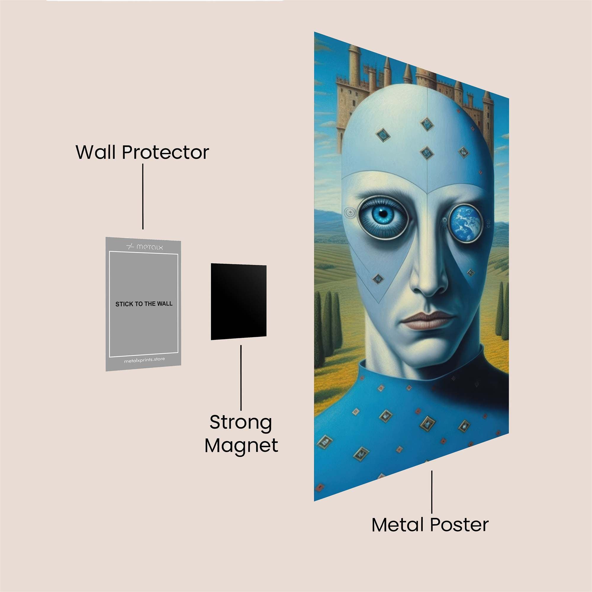 Robot Enigma Safe Wall Magnetic / M