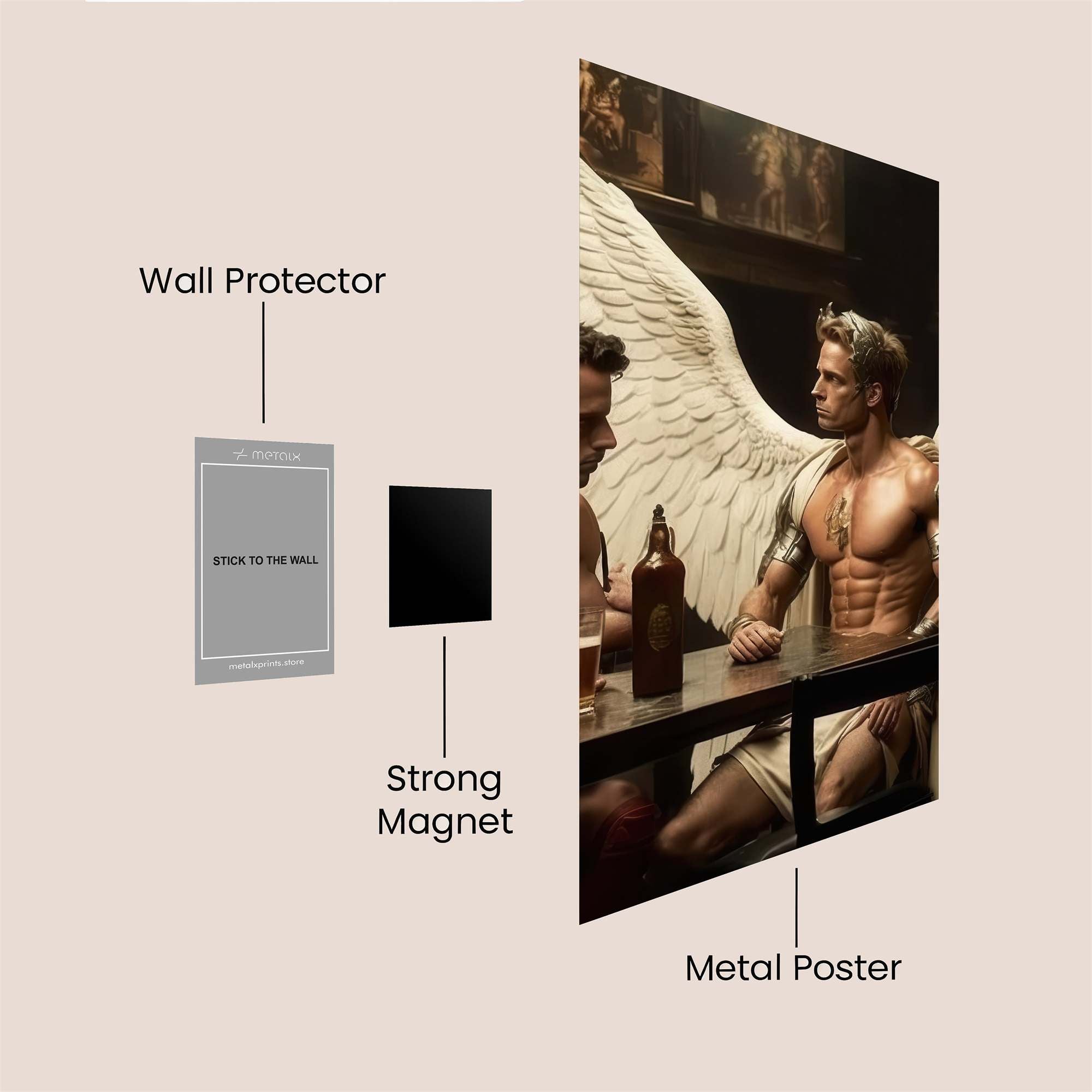 Angel Confides Safe Wall Magnetic / M