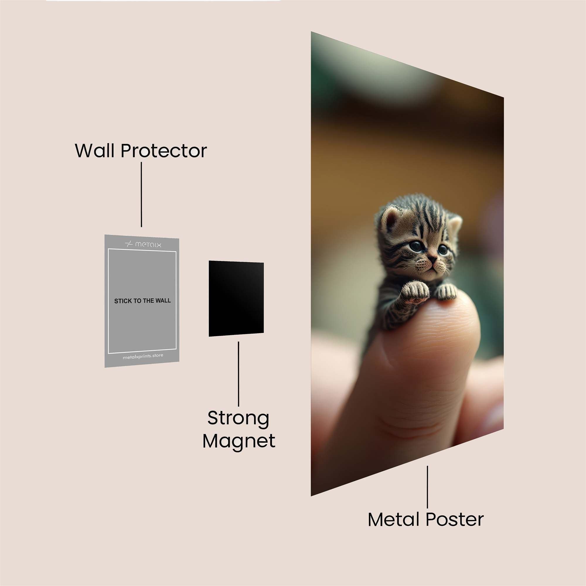 Tiny Tranquil Safe Wall Magnetic / M