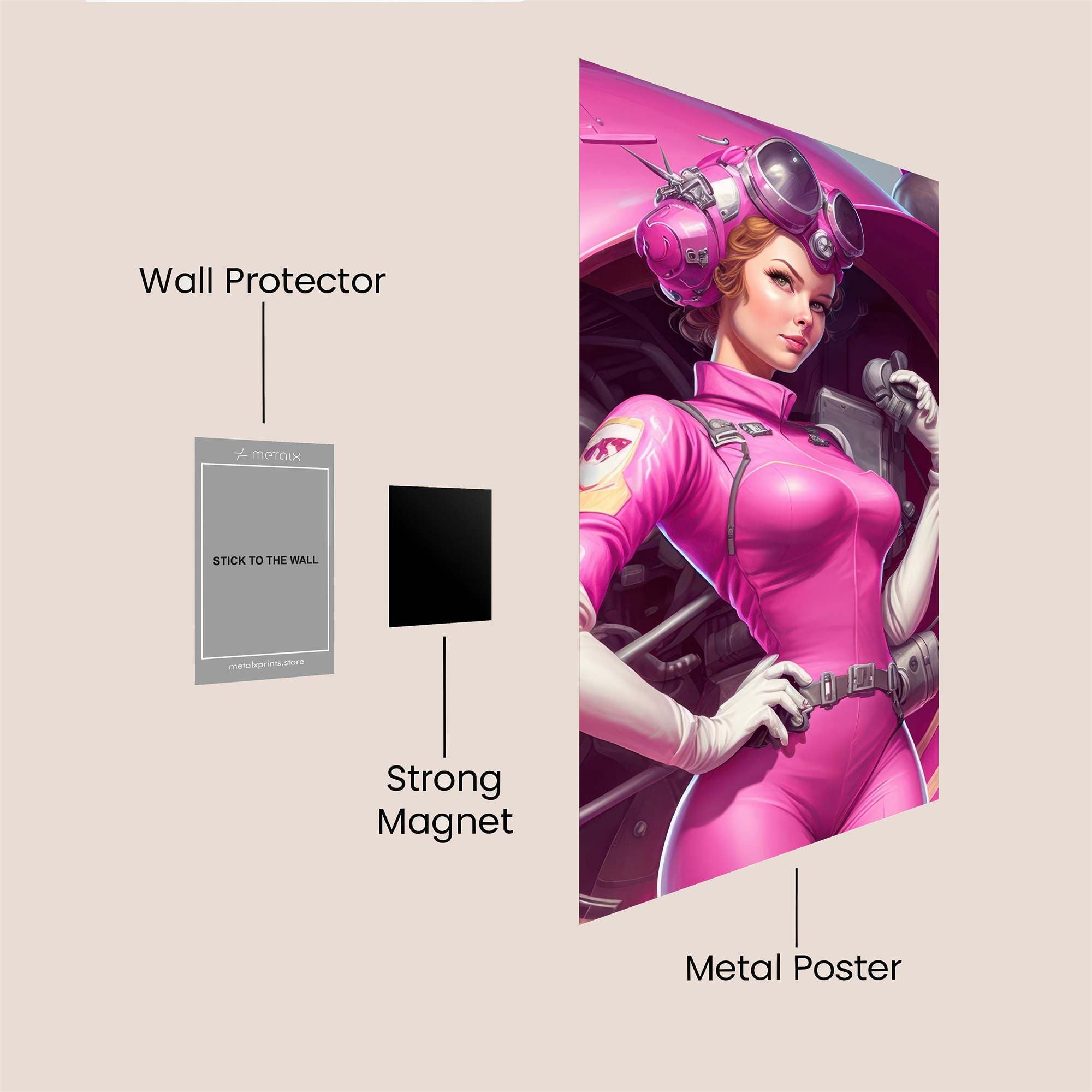 Rosie Reimagined Safe Wall Magnetic / M