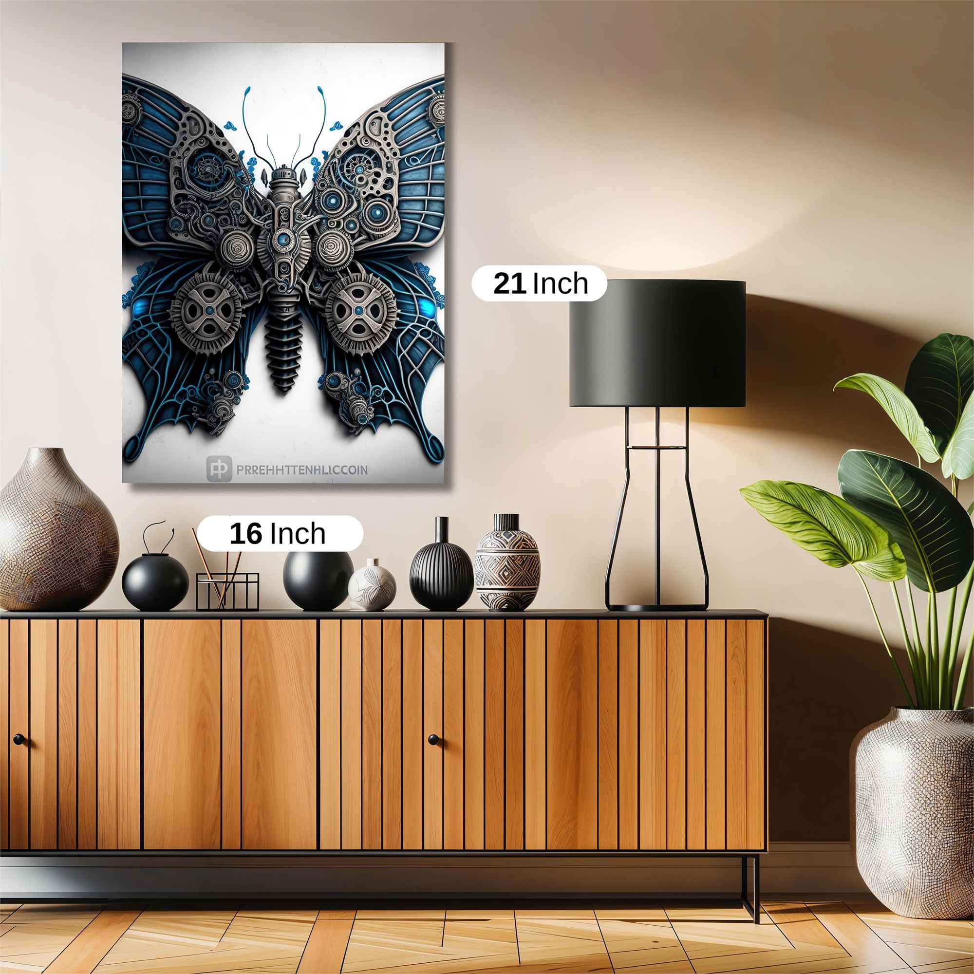 Butterfly Steampunk Safe Wall Magnetic / M