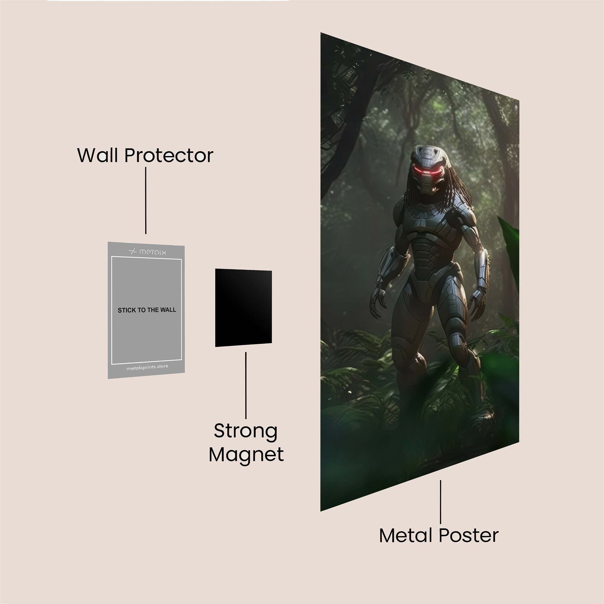 Predator Stealth Safe Wall Magnetic / M
