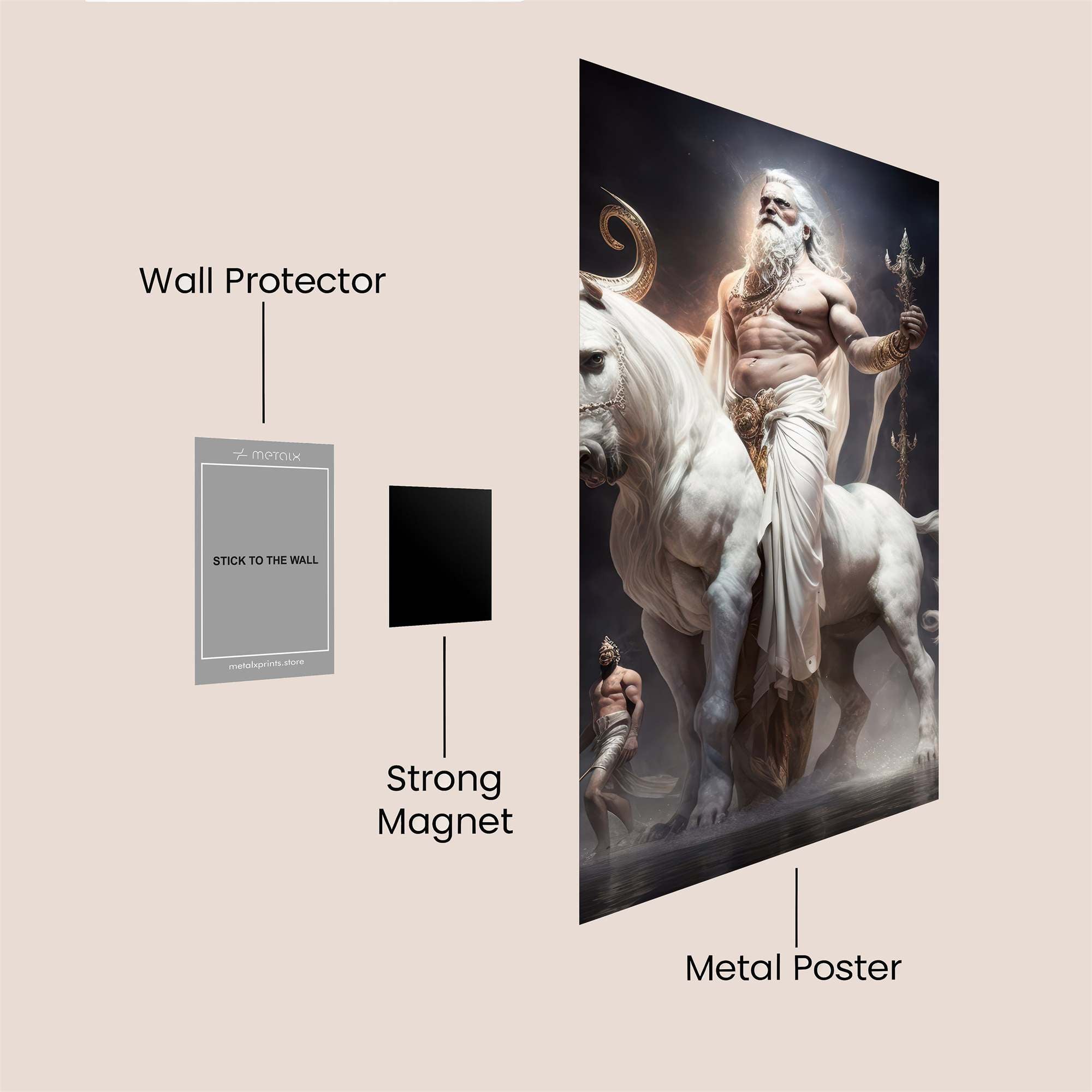 Poseidon Majestic Safe Wall Magnetic / M