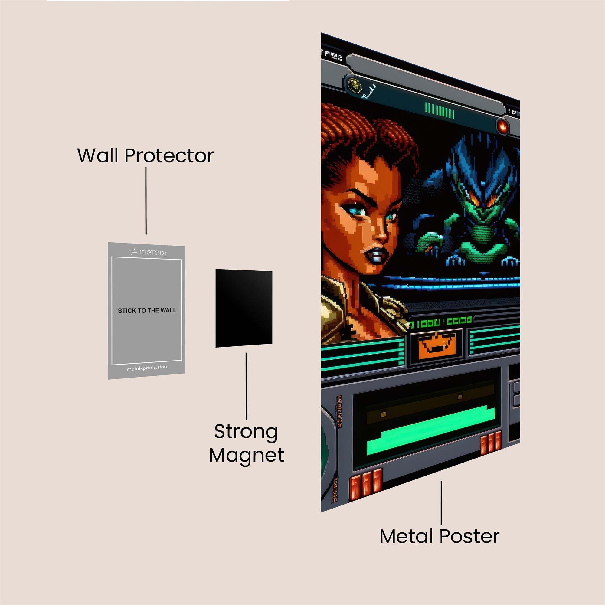 Cyber Vixen Safe Wall Magnetic / M