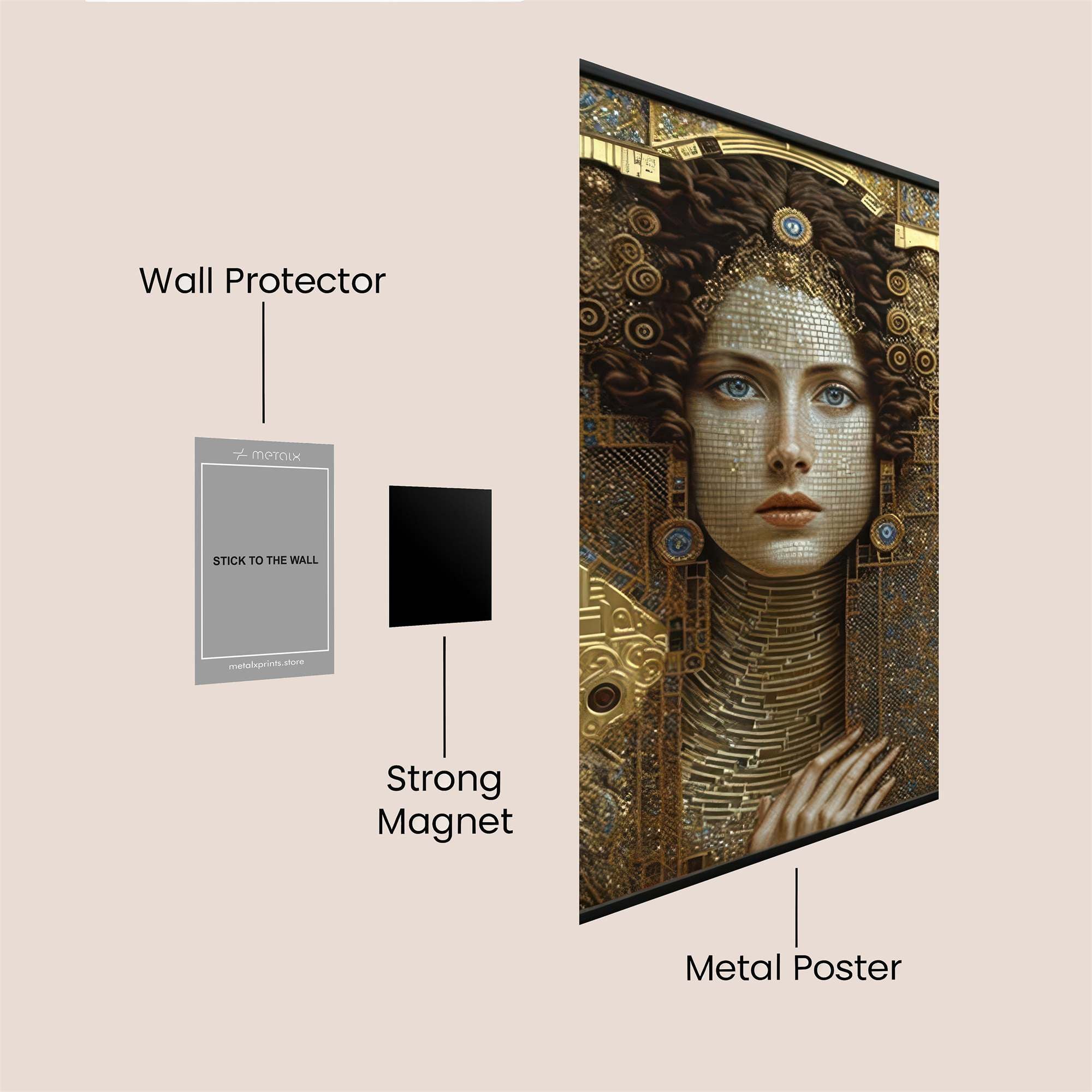 Golden Enigma Safe Wall Magnetic / M