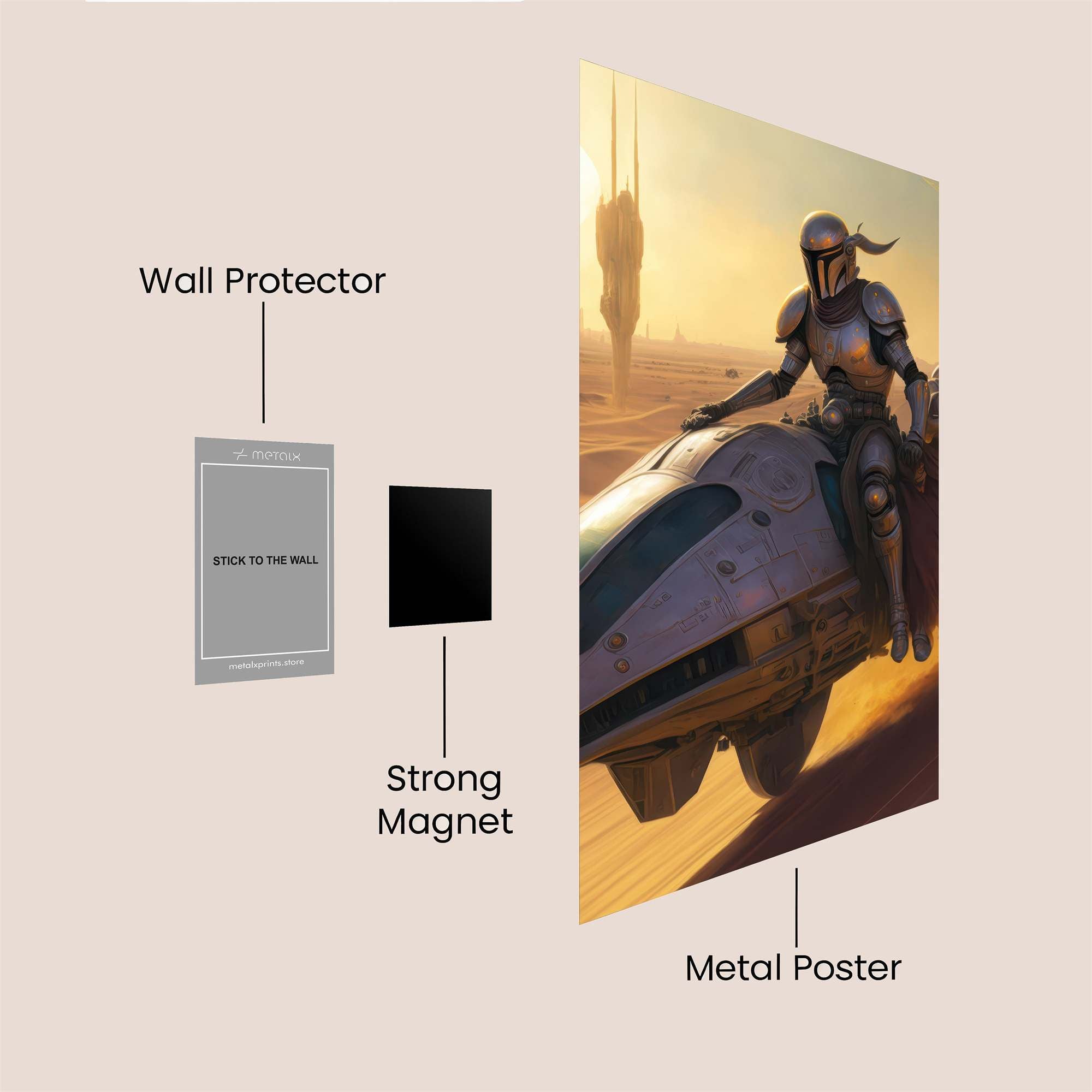 Mandalorian Odyssey Safe Wall Magnetic / M