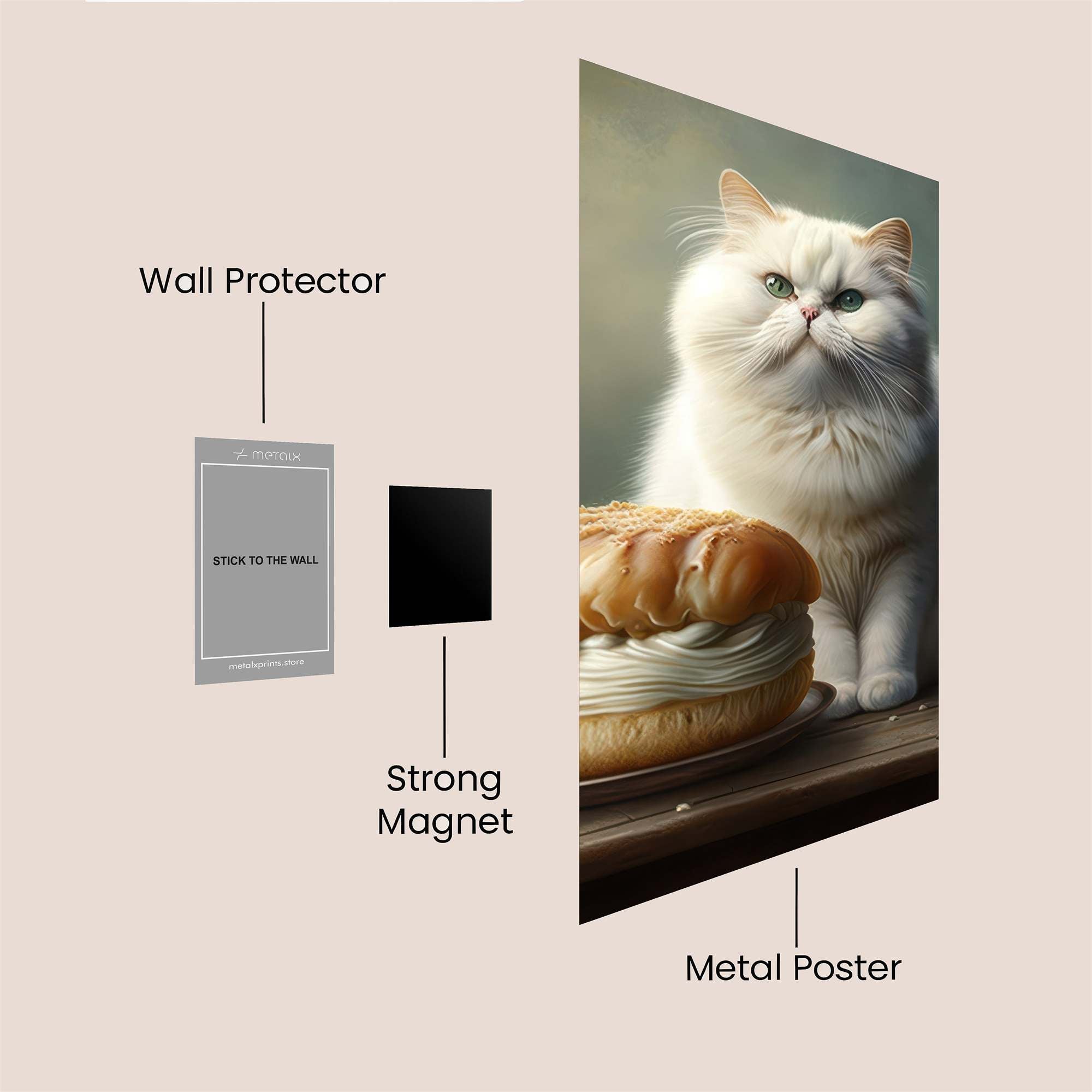 Fluffy Regal Safe Wall Magnetic / M