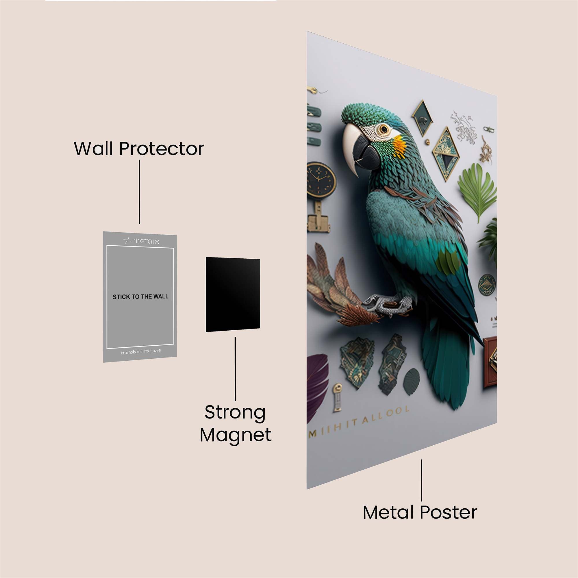 Macaw Marvel Safe Wall Magnetic / M
