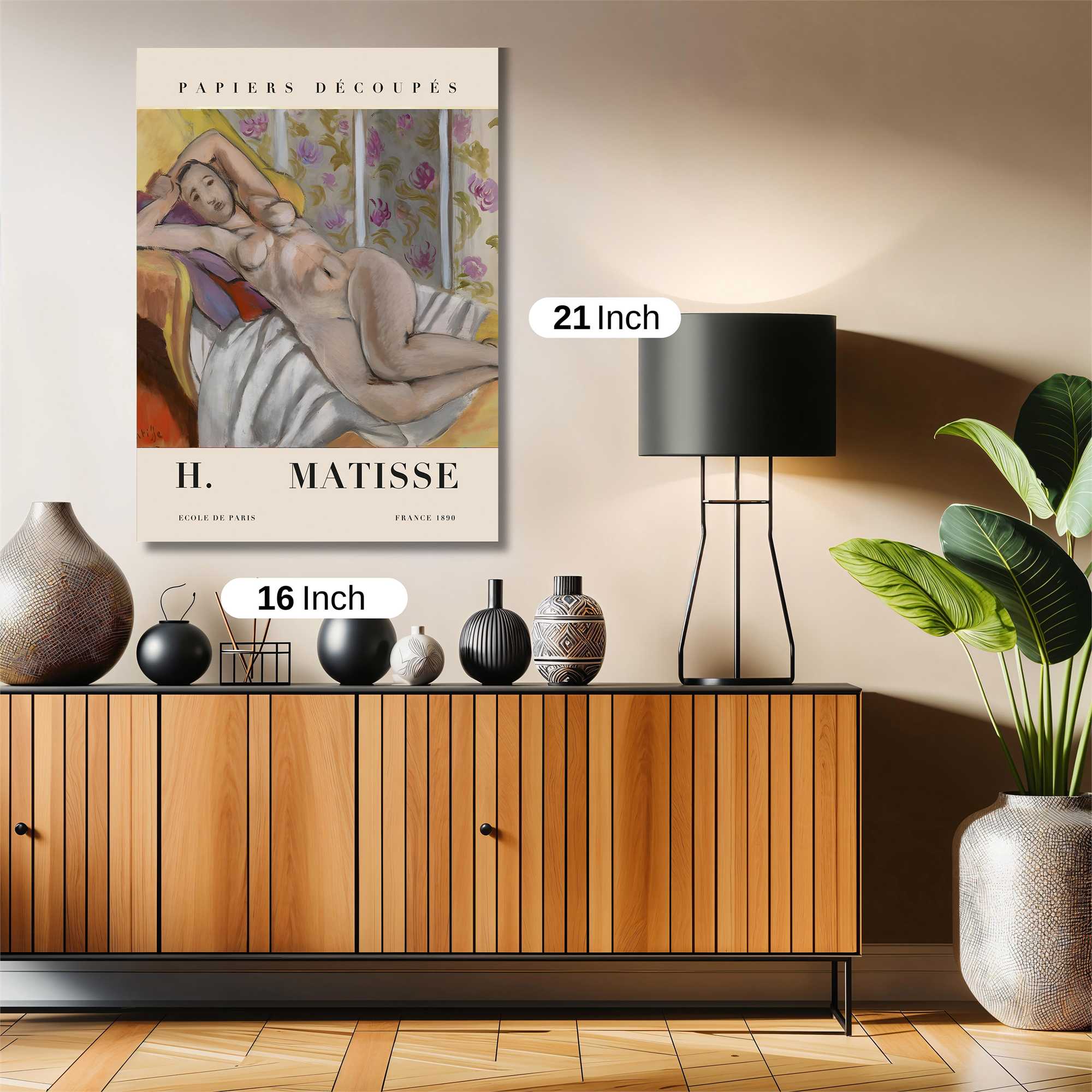 Matisse Reclined Safe Wall Magnetic / M