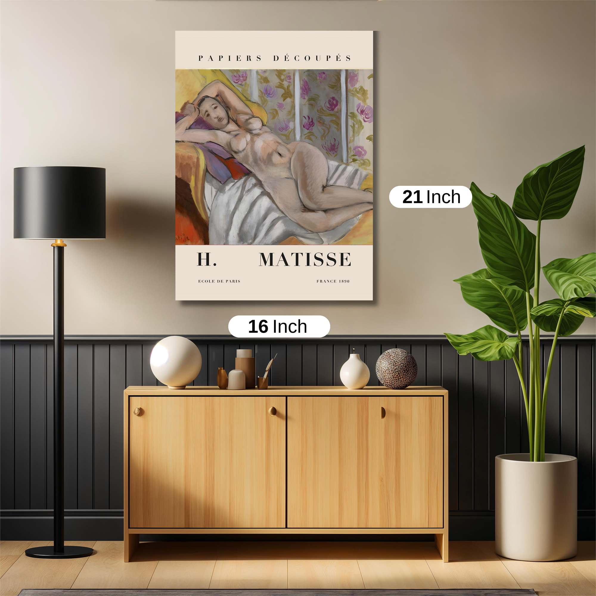 Matisse Reclined Safe Wall Magnetic / M