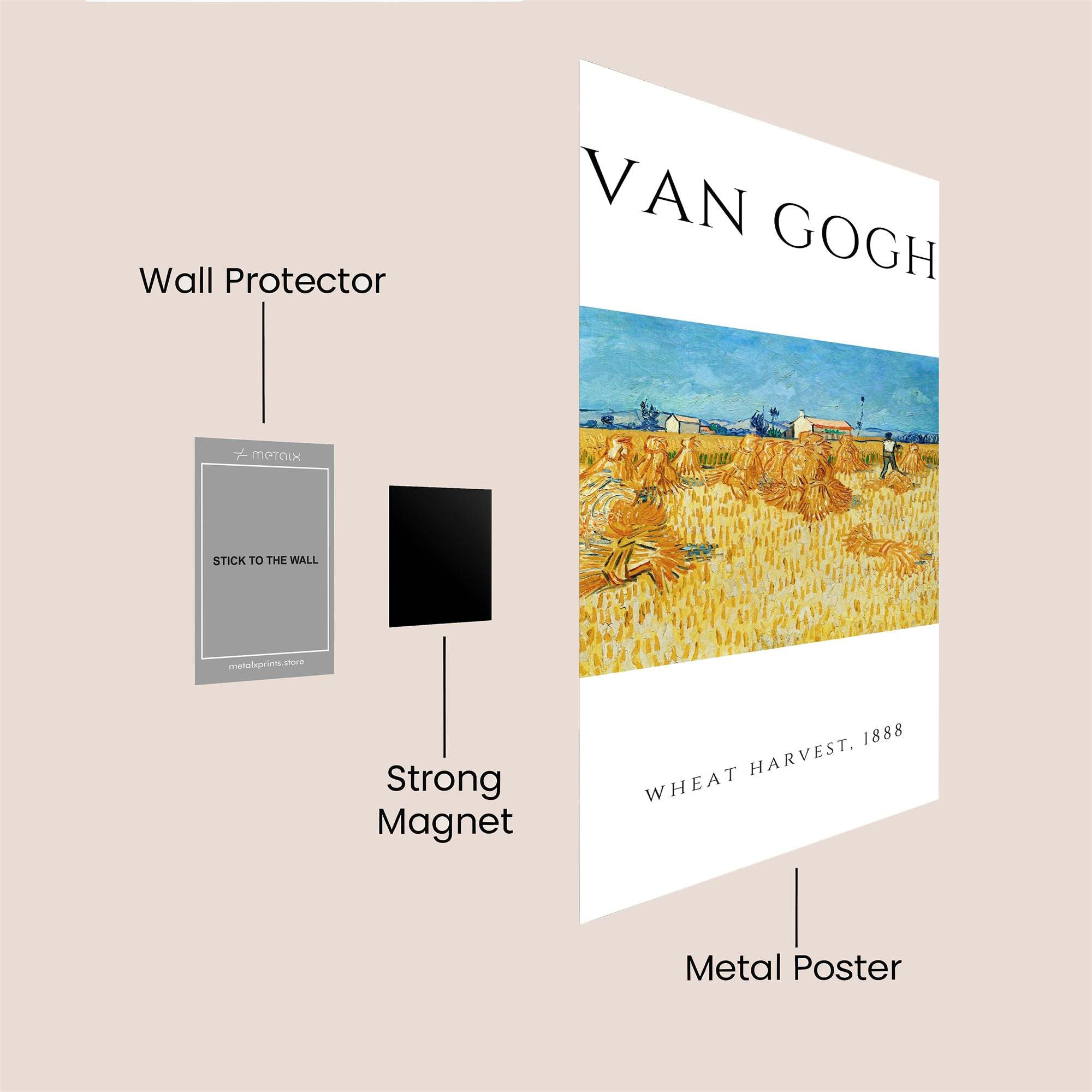 Van Gogh Serene Safe Wall Magnetic / M