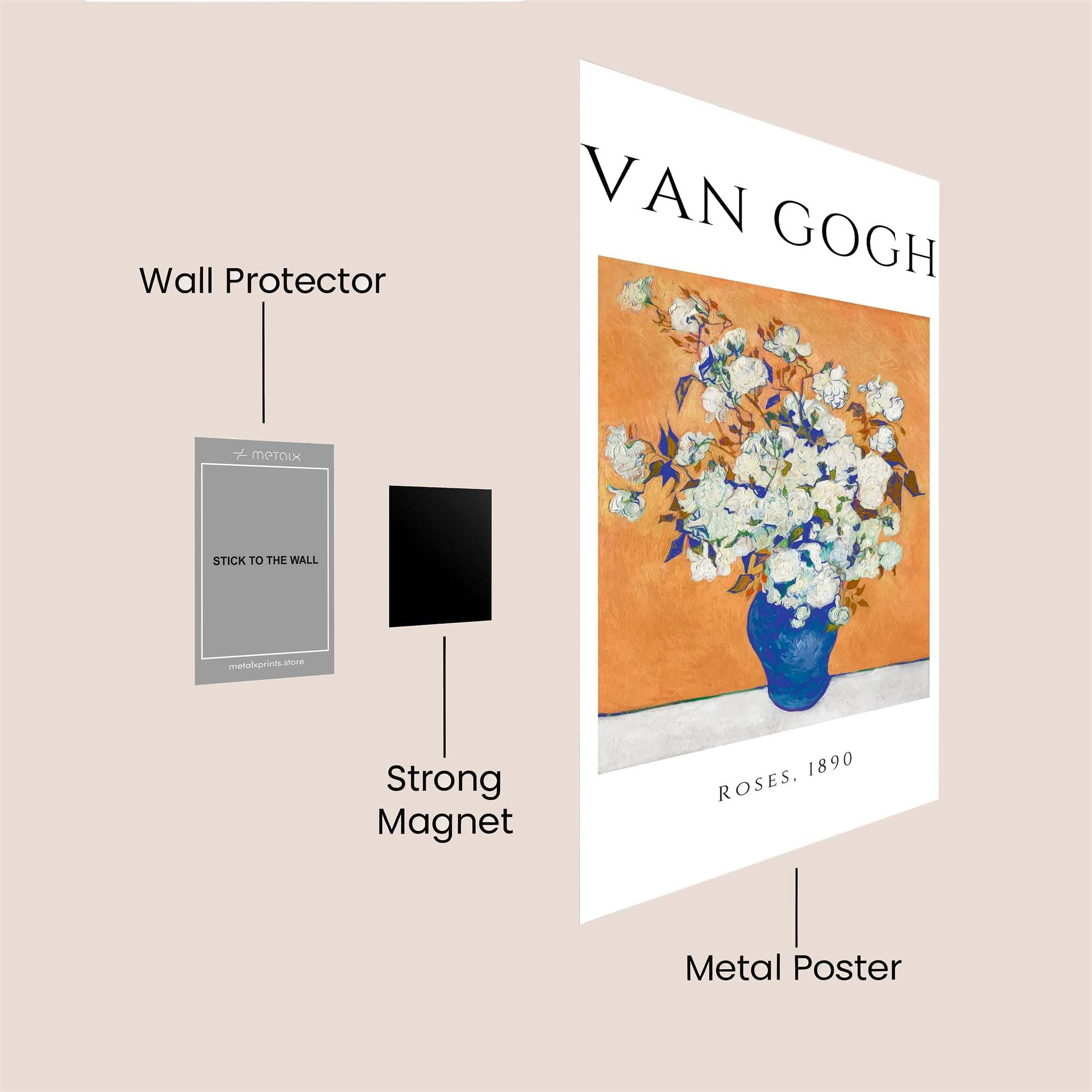 VanGogh Bliss Safe Wall Magnetic / M