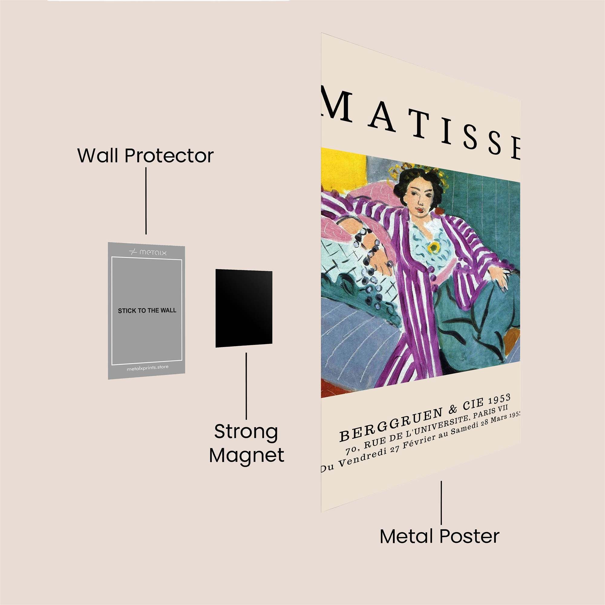 Matisse Reclines Safe Wall Magnetic / M