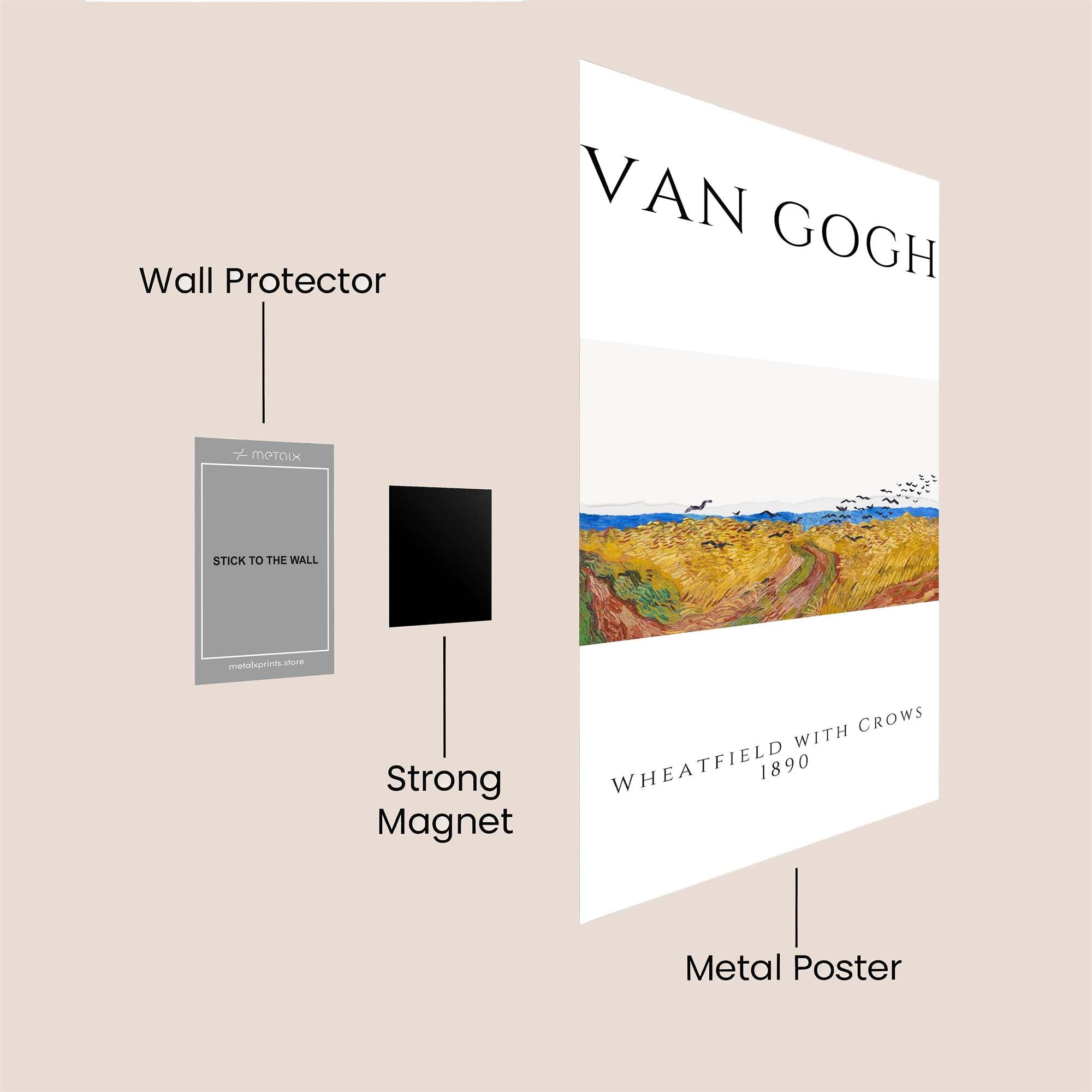 VanGogh Melancholy Safe Wall Magnetic / M