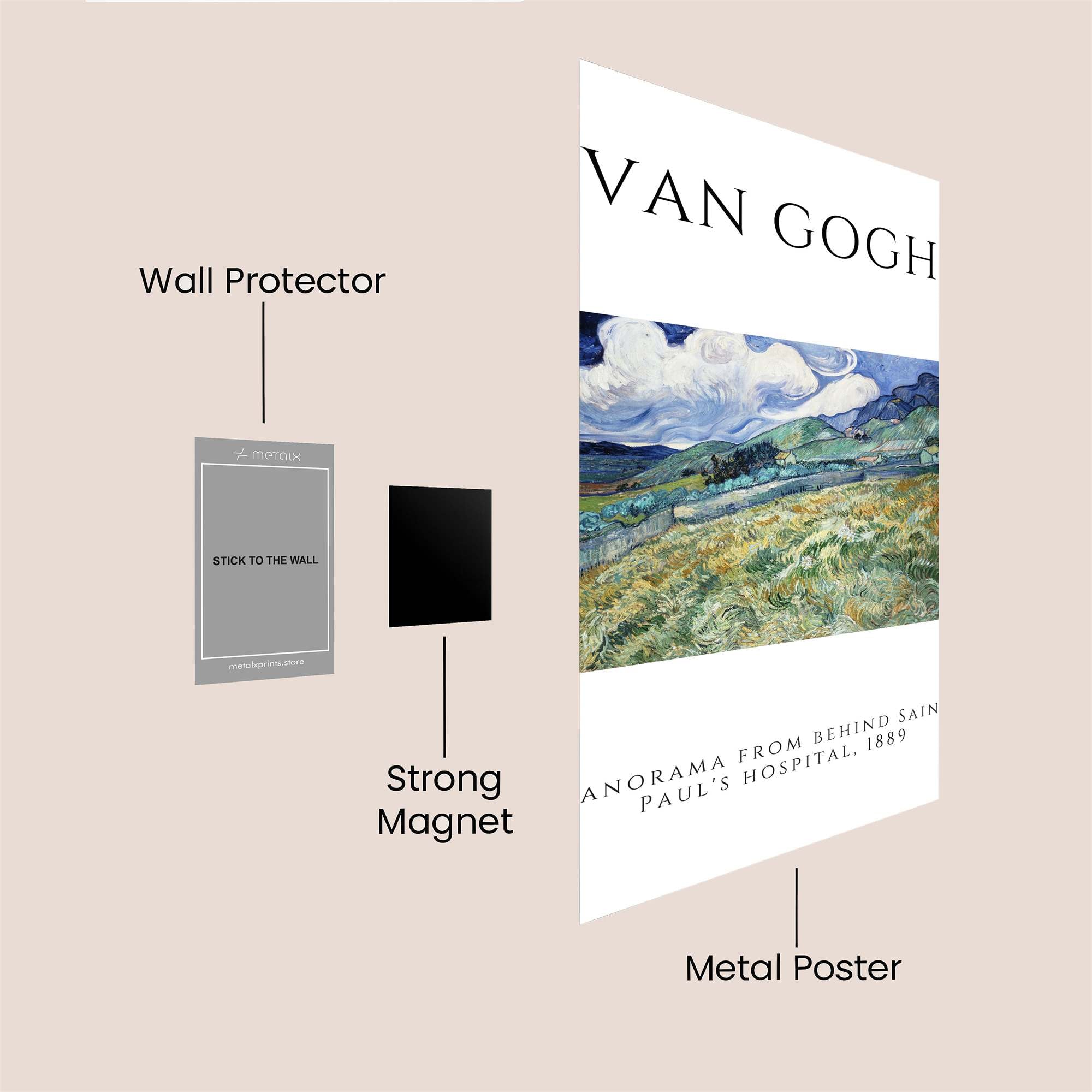 Gogh Serenity Safe Wall Magnetic / M