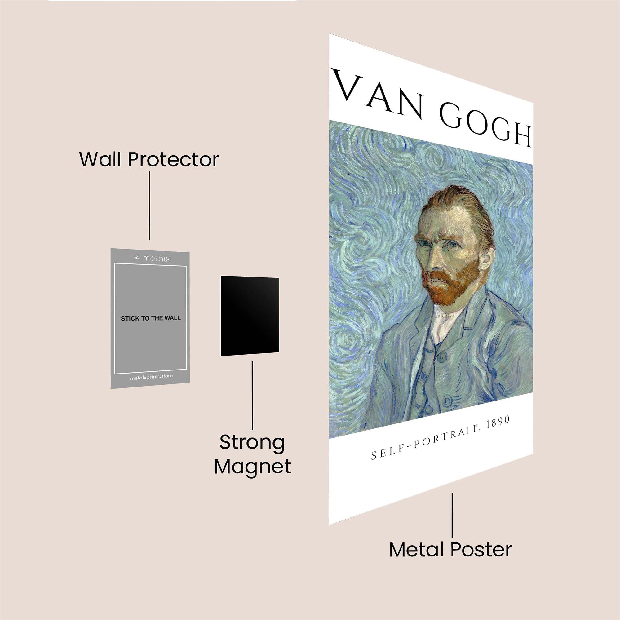 VanGogh Vibrant Safe Wall Magnetic / M