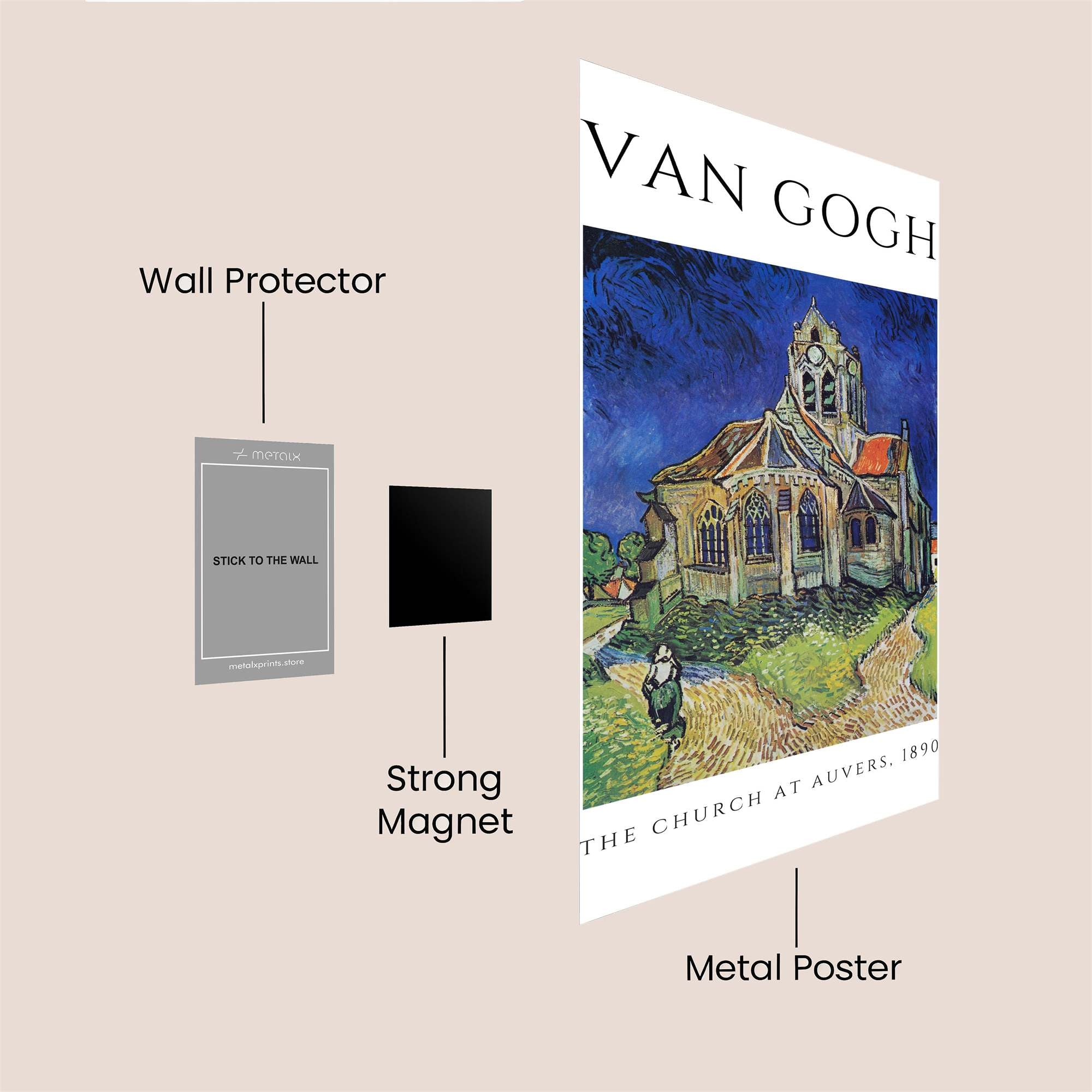 Gogh Tranquil Safe Wall Magnetic / M