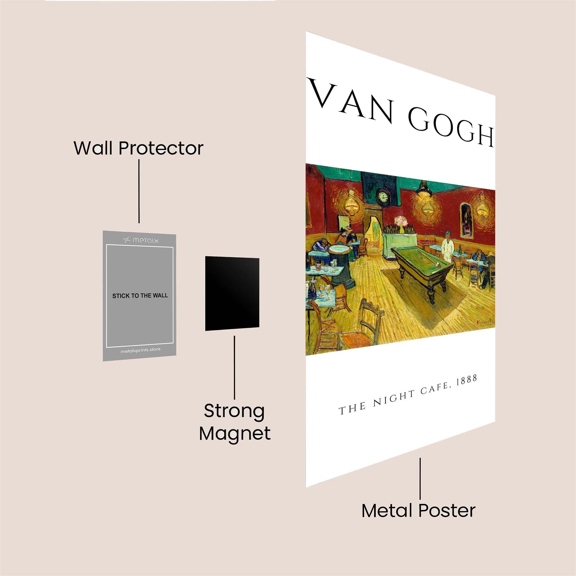 VanGogh Vivid Safe Wall Magnetic / M