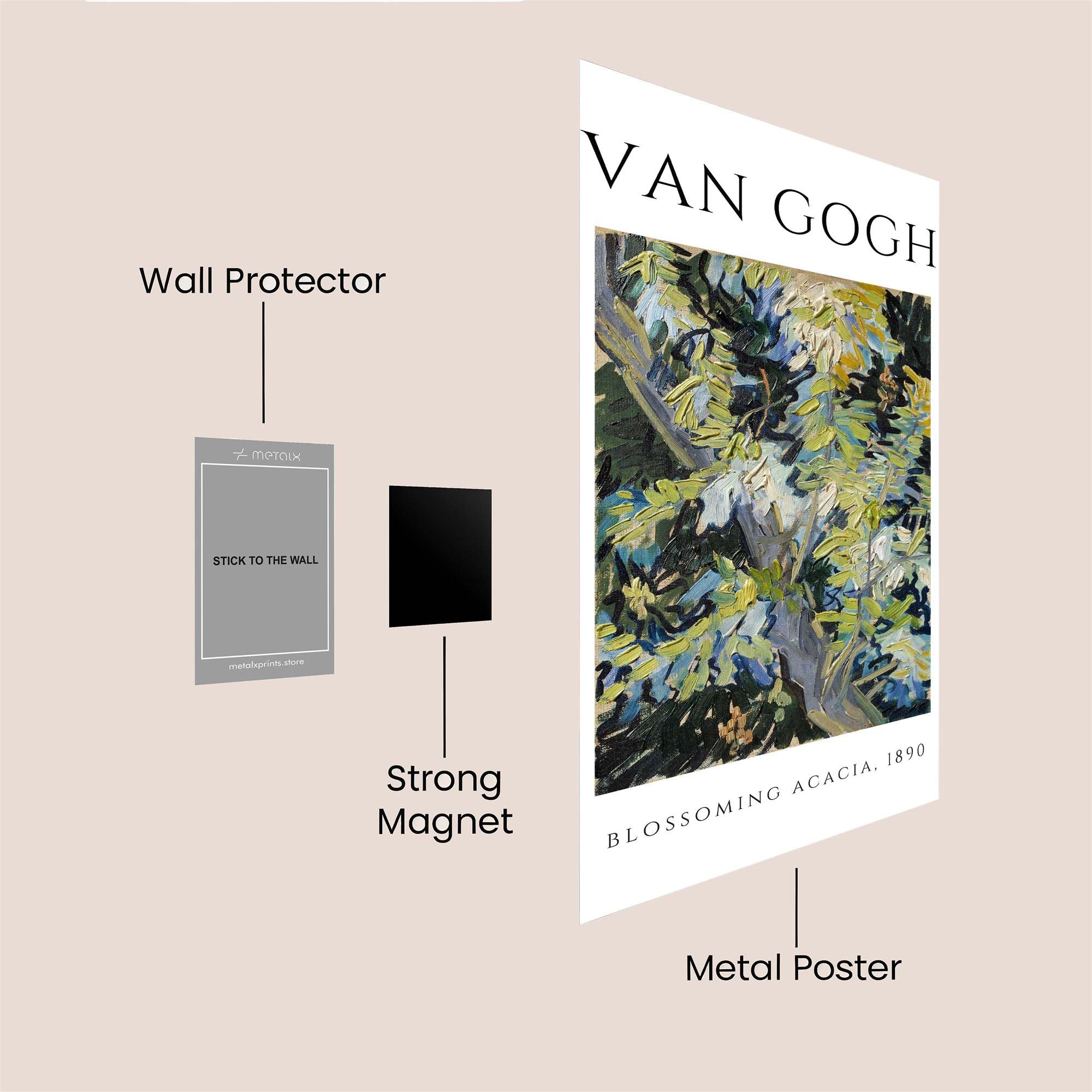 VanGogh Vibrant Safe Wall Magnetic / M