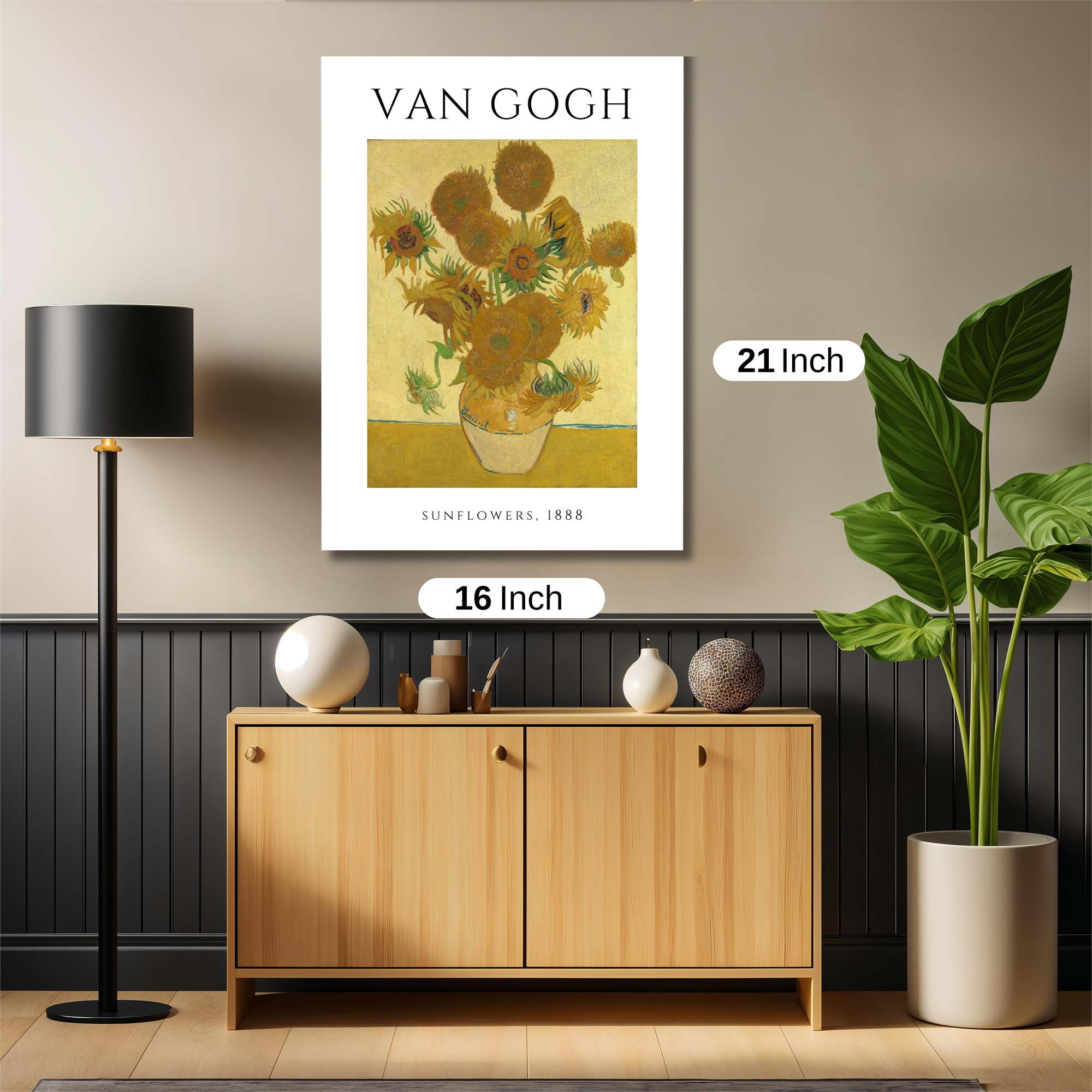 Van Gogh's Vibrant Safe Wall Magnetic / M