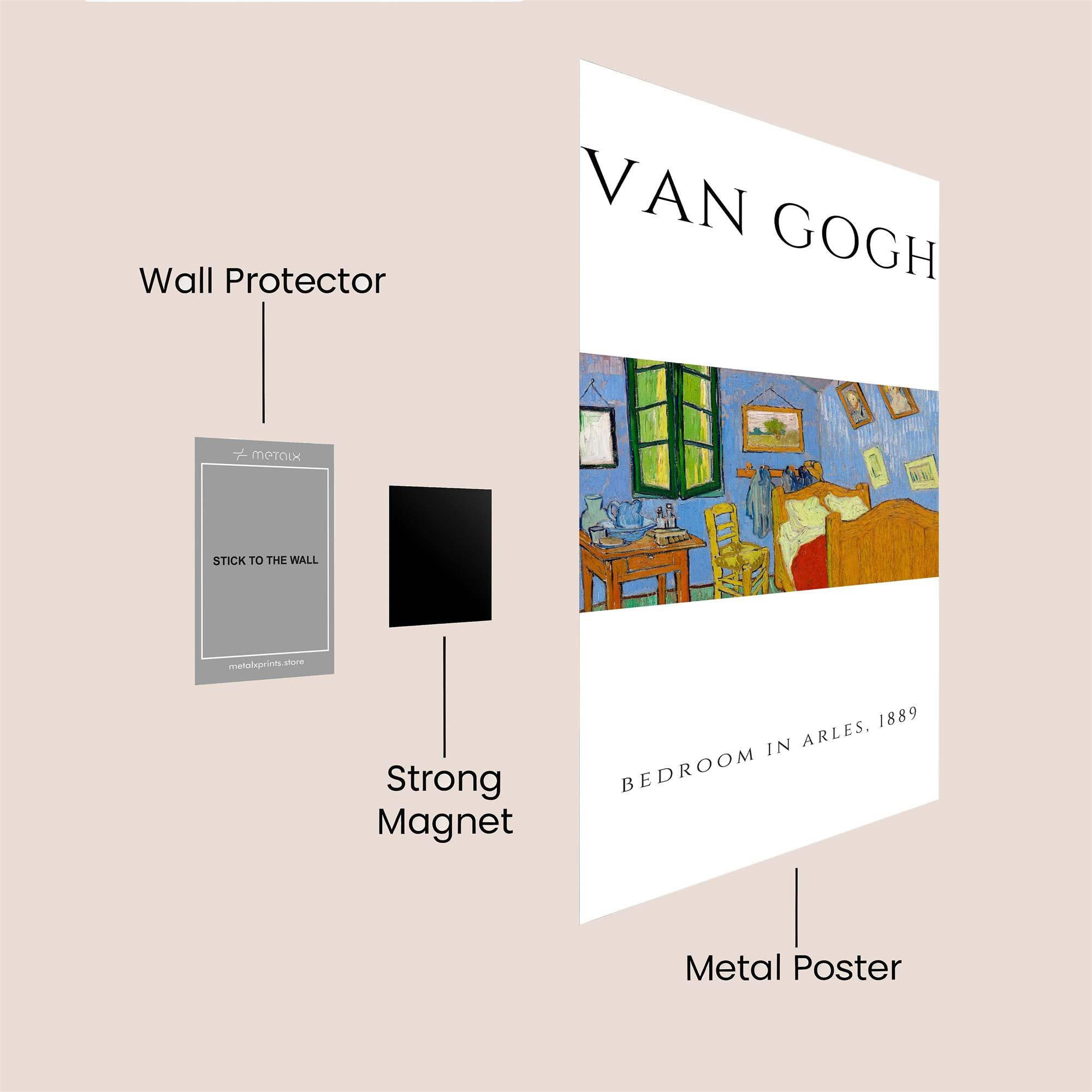 Van Gogh Serene Safe Wall Magnetic / M