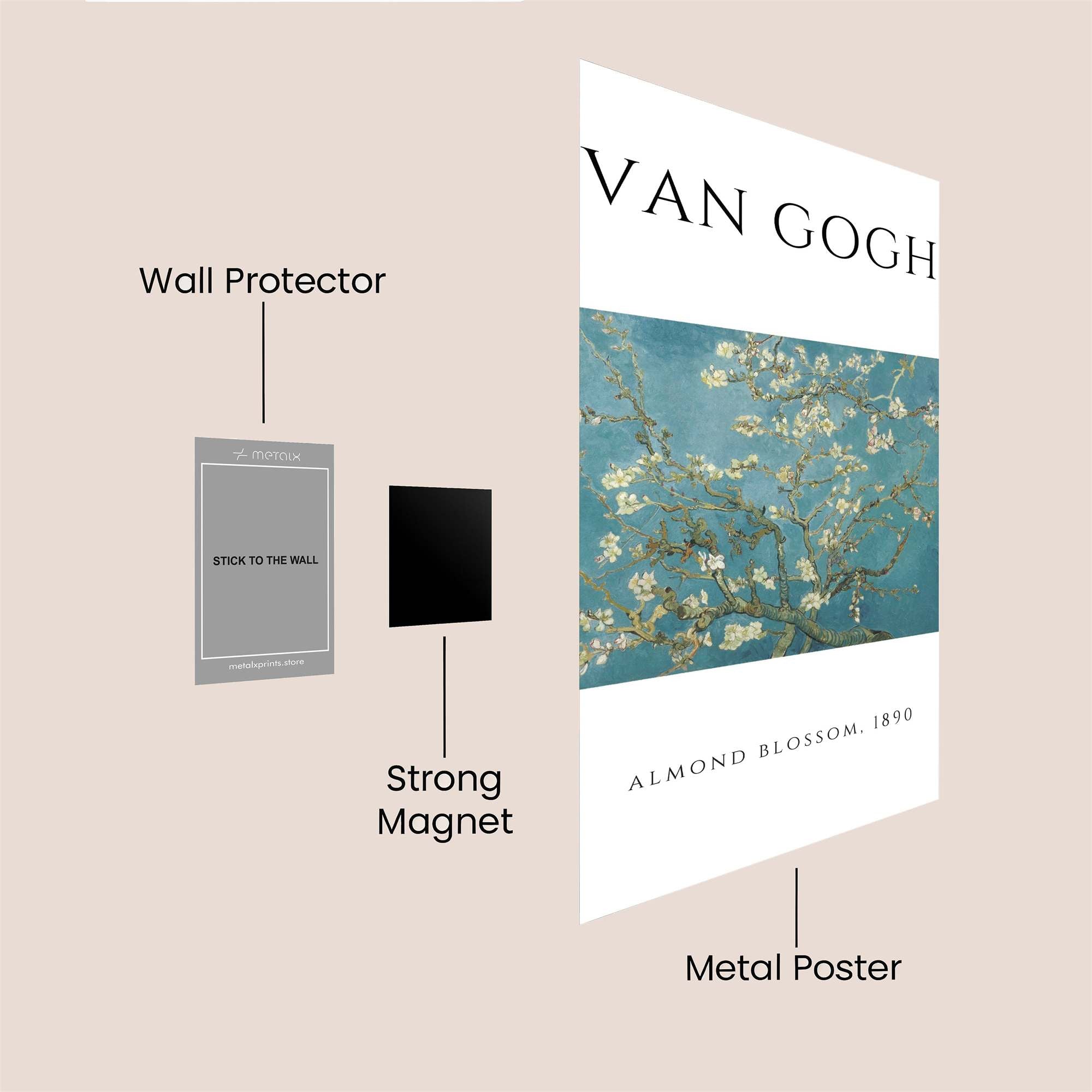 VanGogh Bliss Safe Wall Magnetic / M