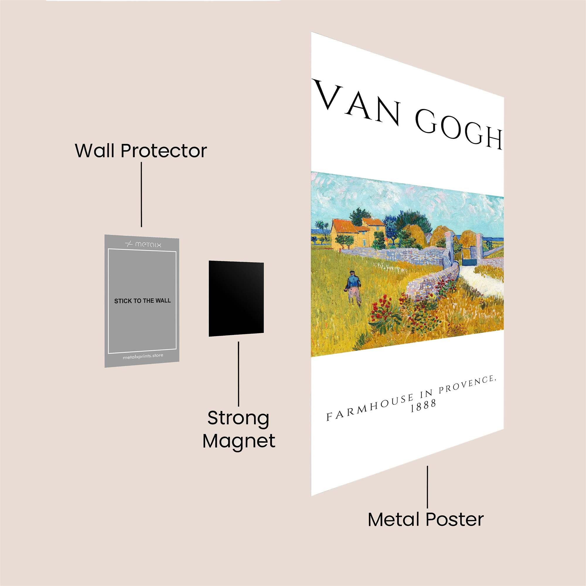 Van Gogh Serene Safe Wall Magnetic / M