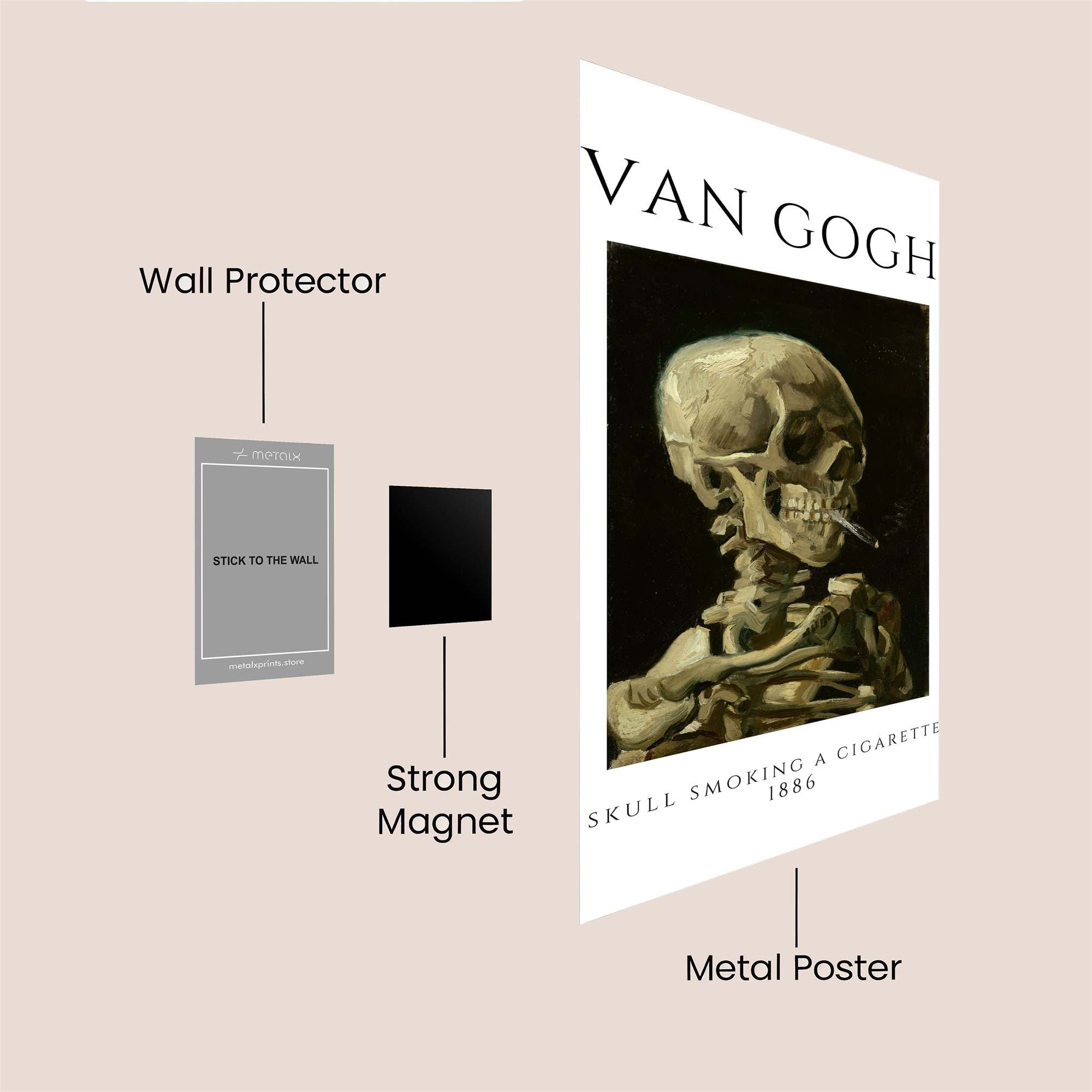 Gogh Macabre Safe Wall Magnetic / M