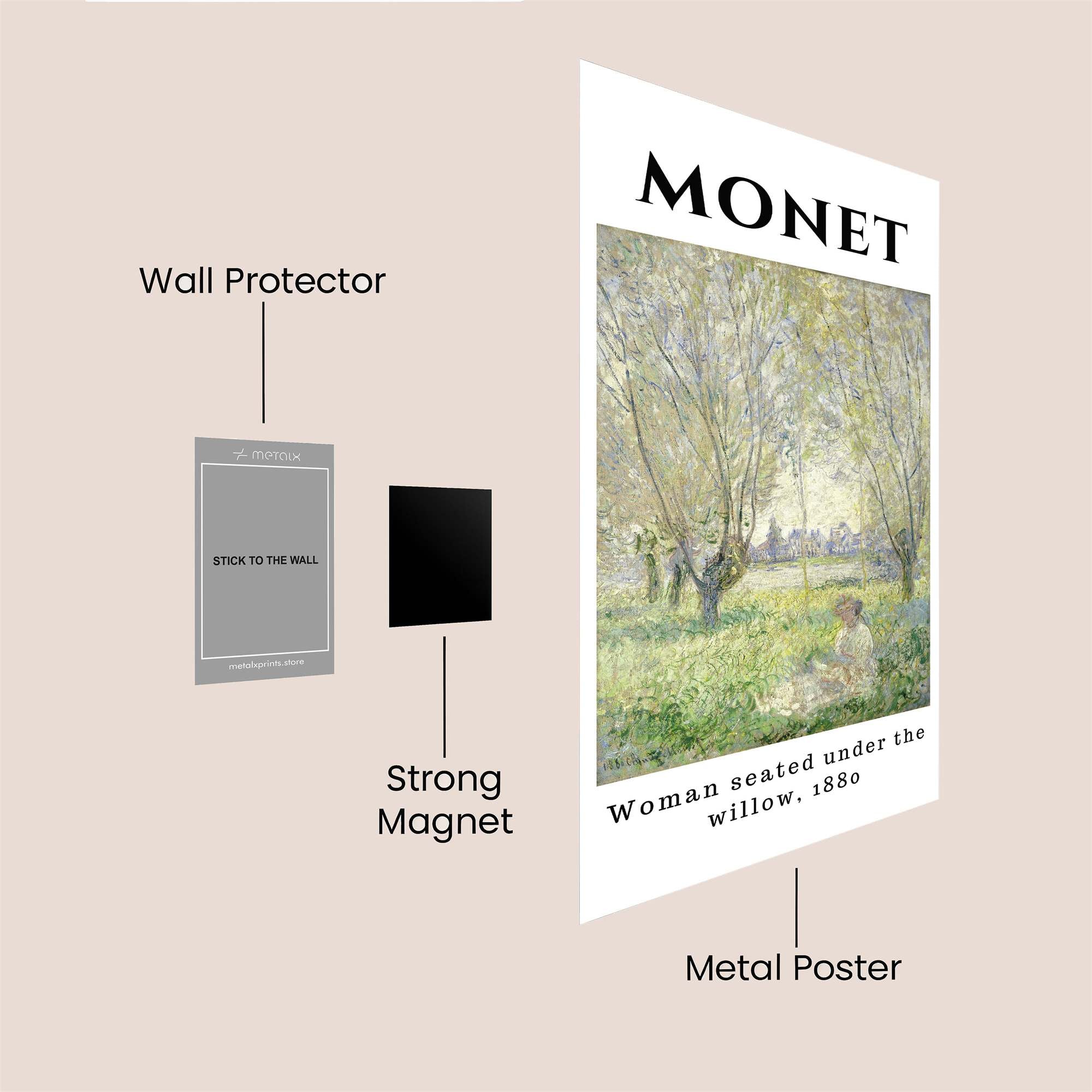 Monet Muse Safe Wall Magnetic / M