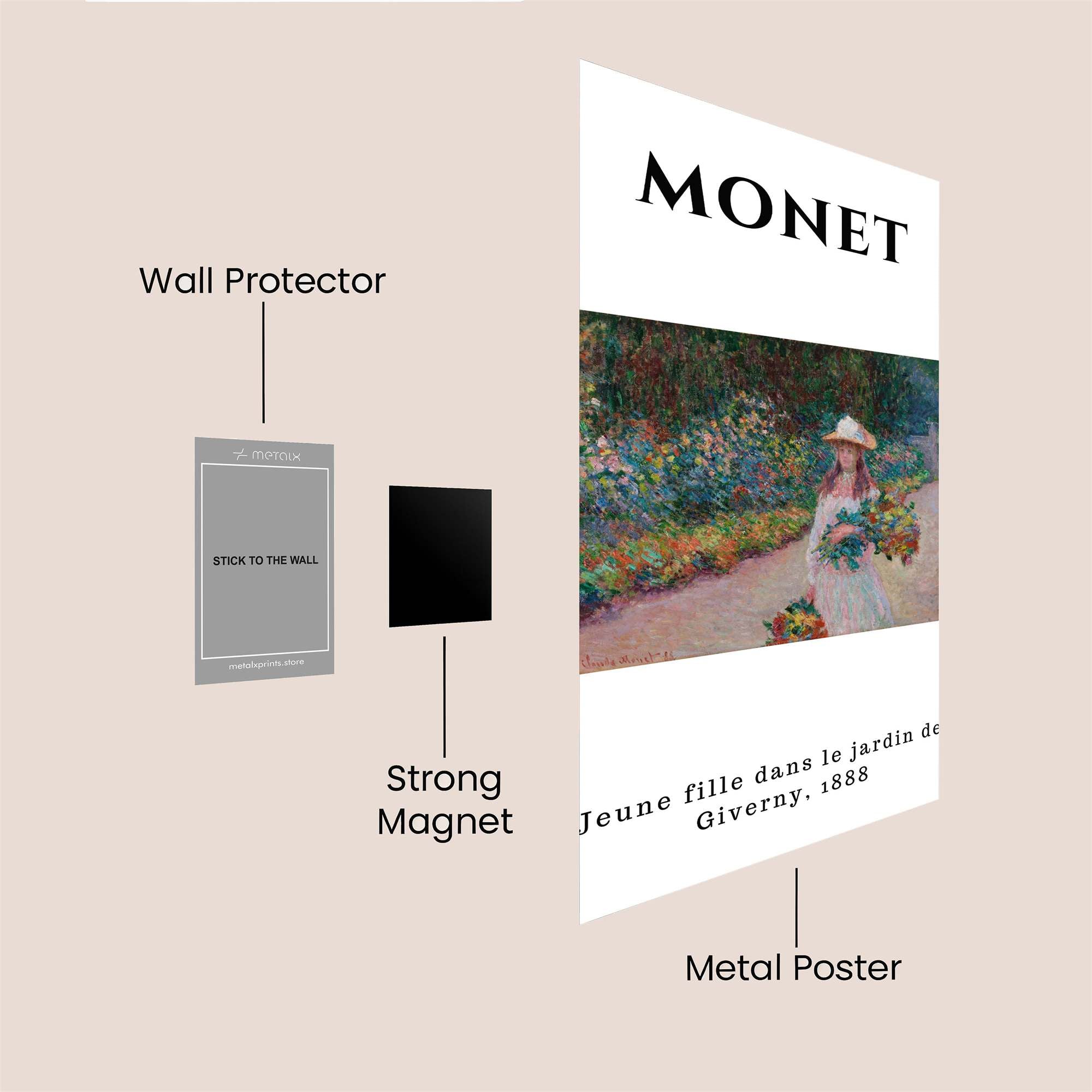 Monet Serenity Safe Wall Magnetic / M