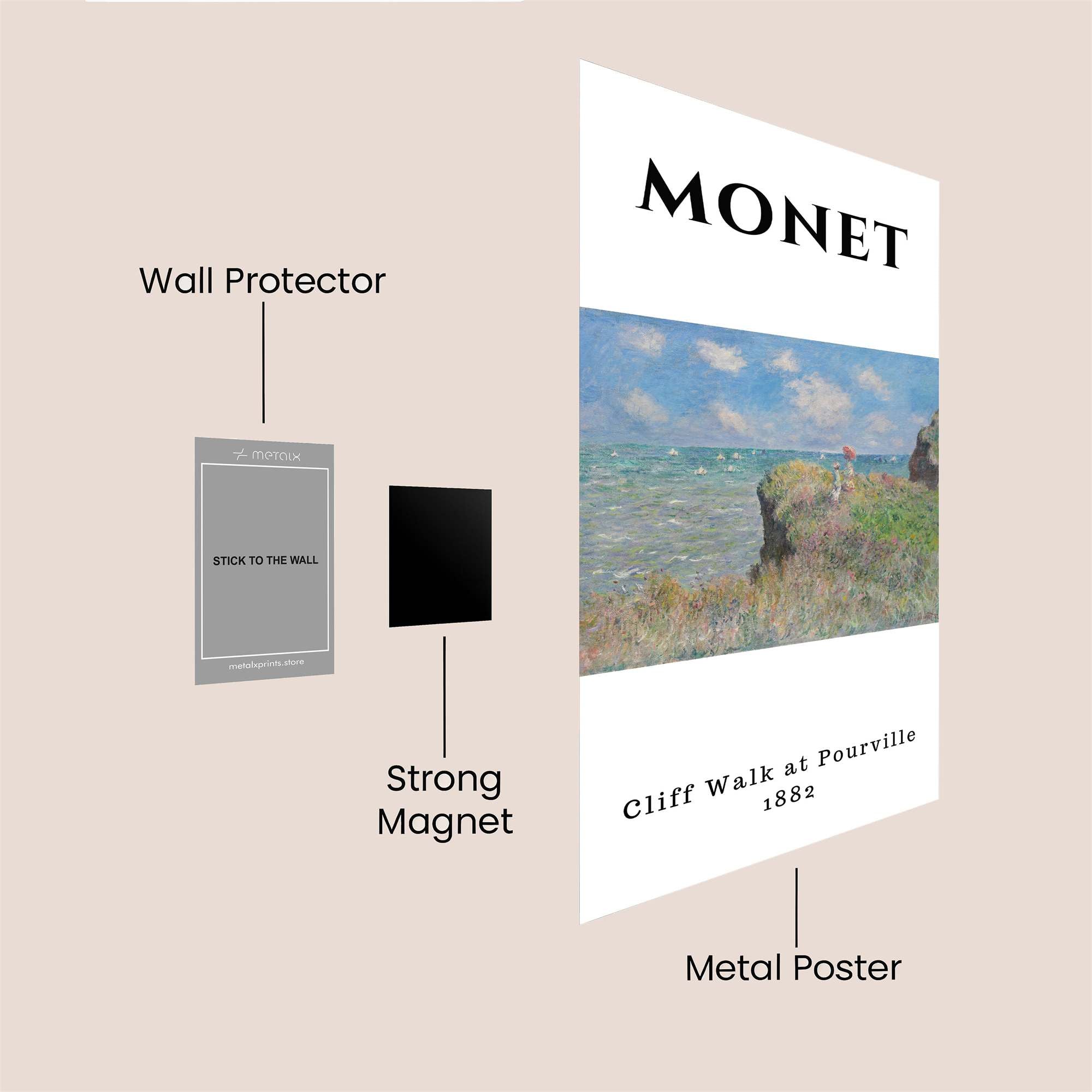Monet Serenity Safe Wall Magnetic / M