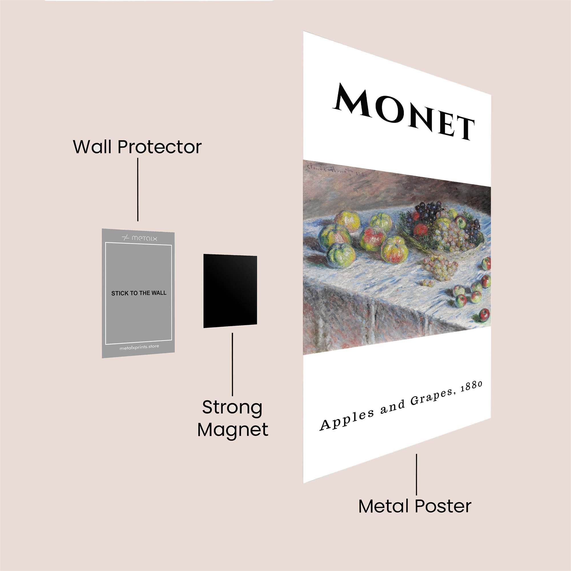 Monet's Feast Safe Wall Magnetic / M