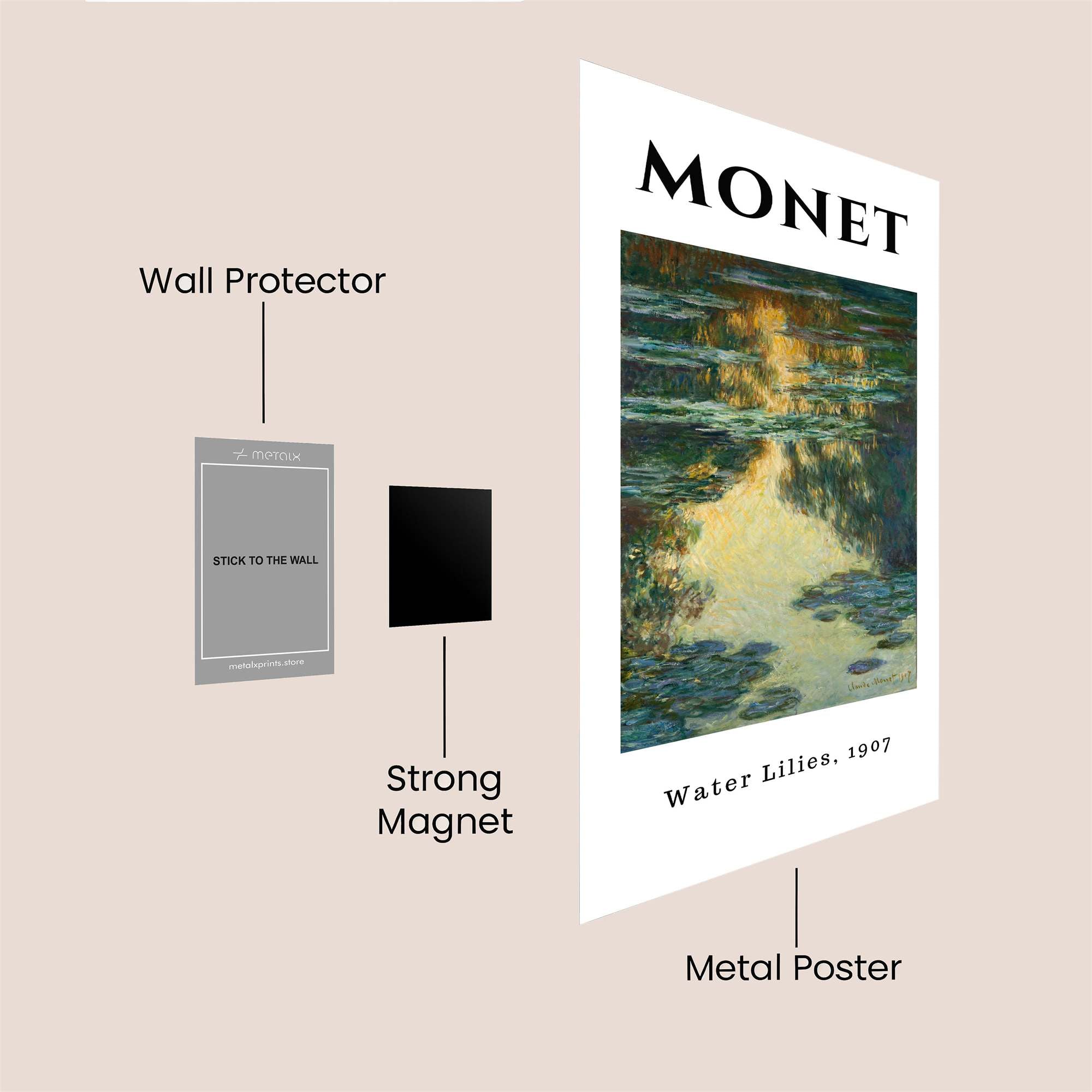 Monet Serenity Safe Wall Magnetic / M